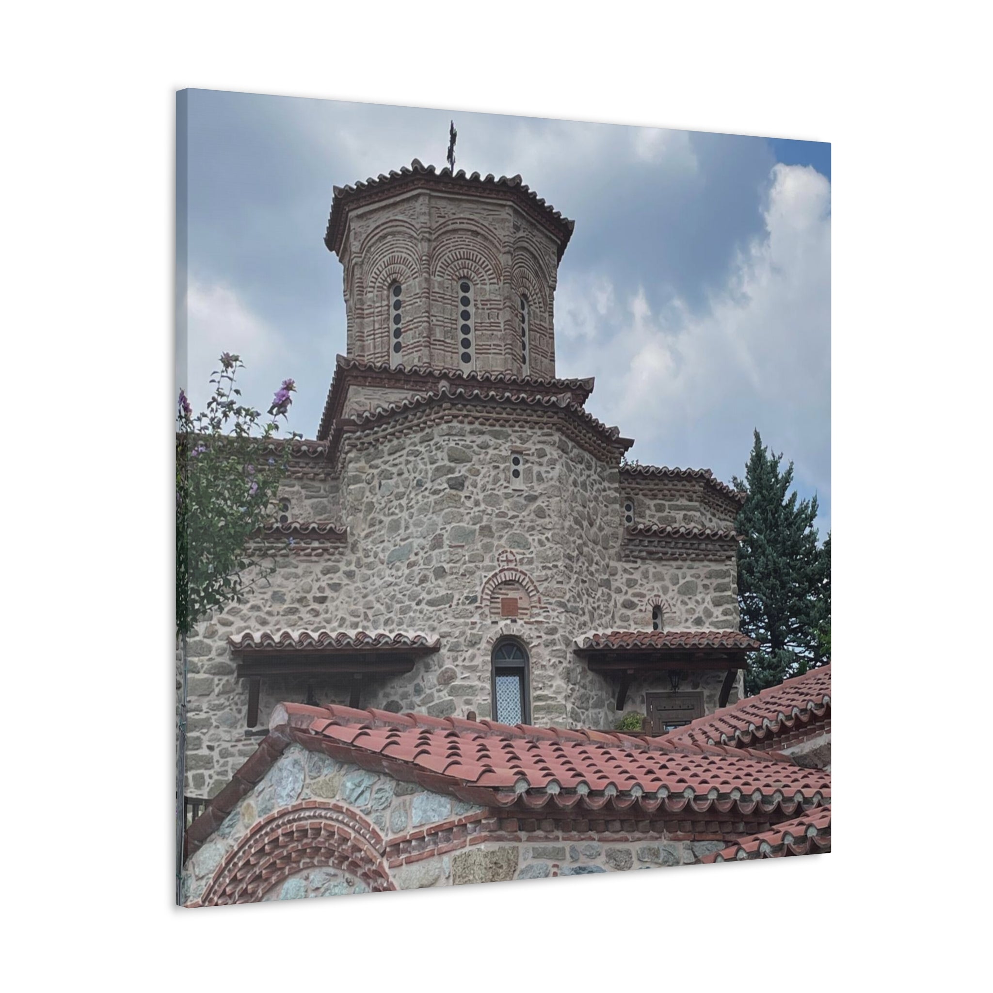 Greek Monastery Canvas Wrap