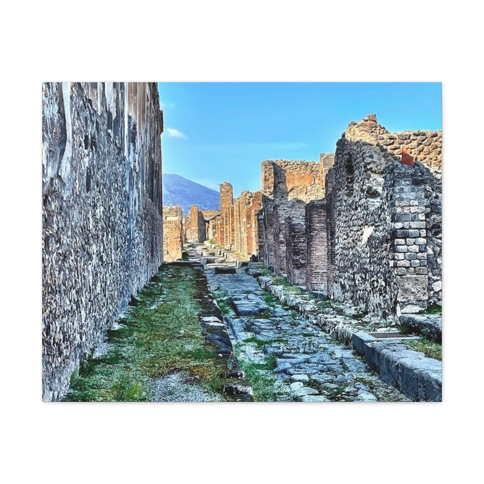 Streets of Pompeii Italy Canvas Wrap