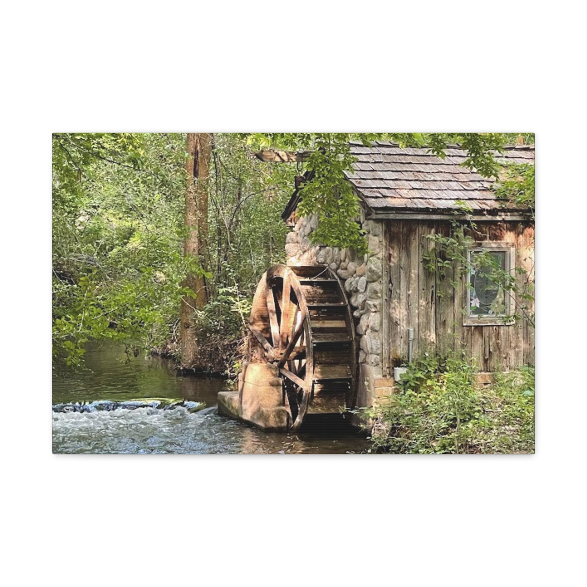 Old Wooden Mill Canvas Wrap