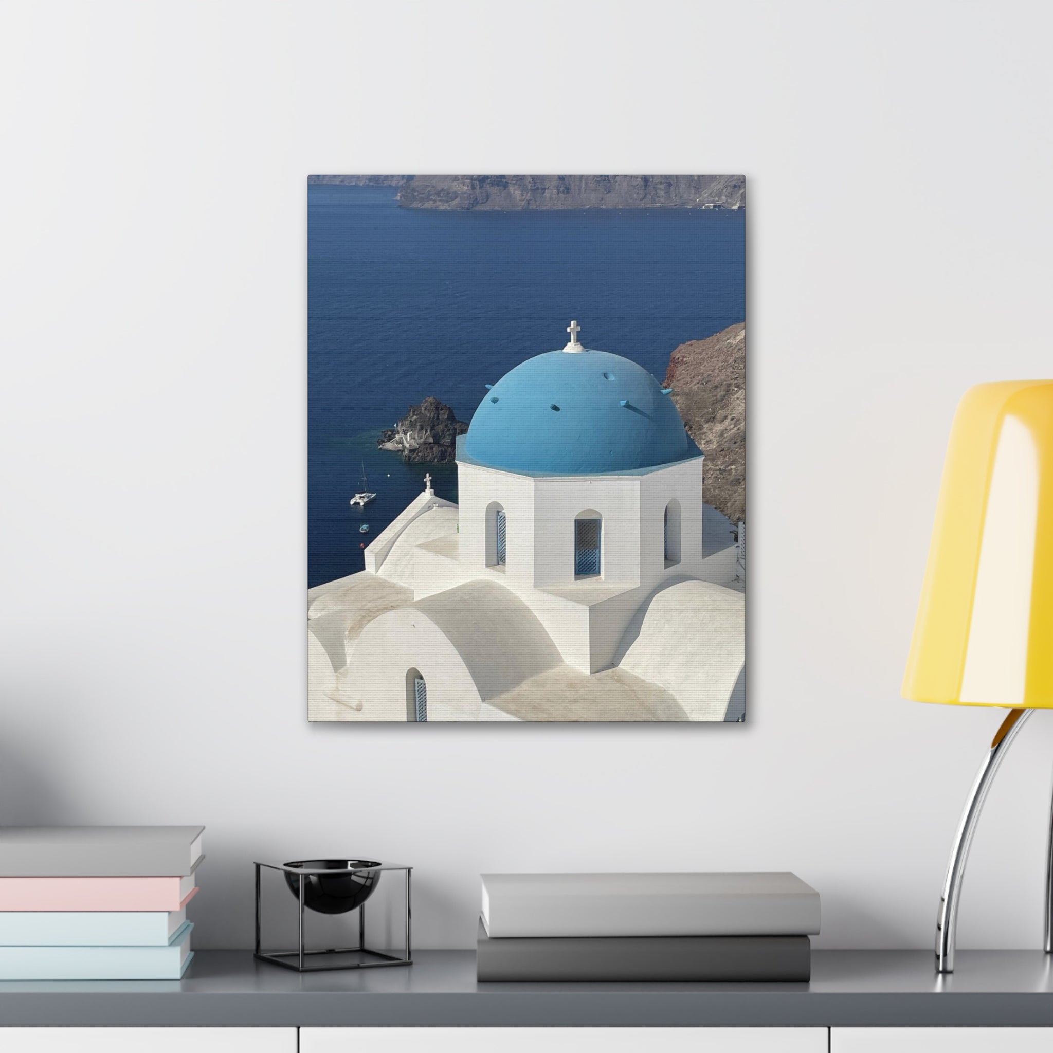 Santorini Greece Canvas Wrap