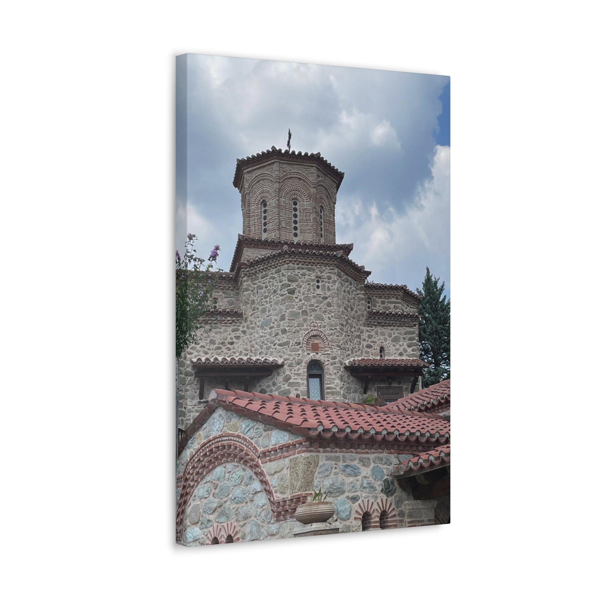 Greek Monastery Canvas Wrap