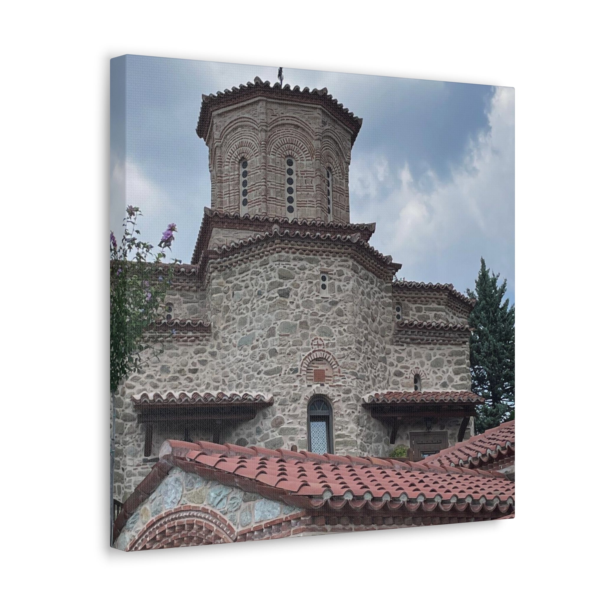 Greek Monastery Canvas Wrap