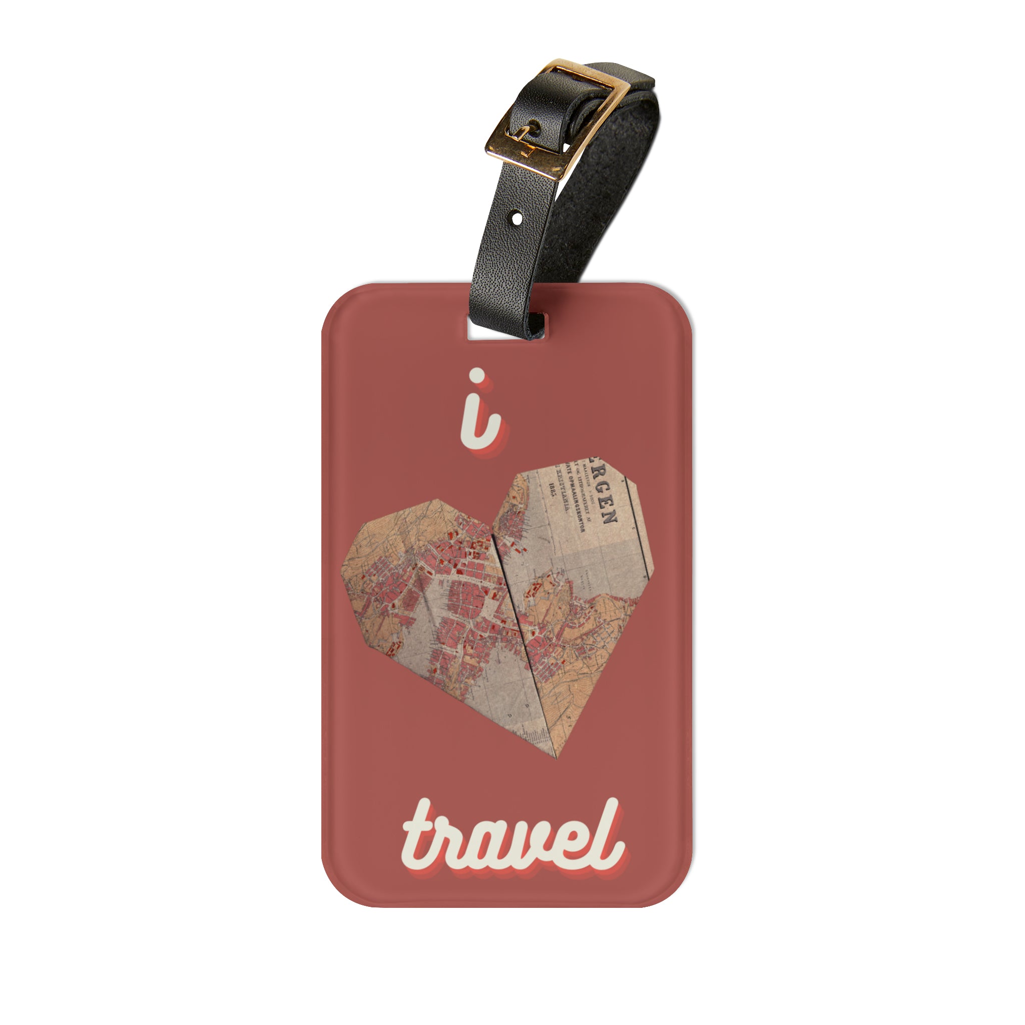 I Heart Travel Luggage Tag