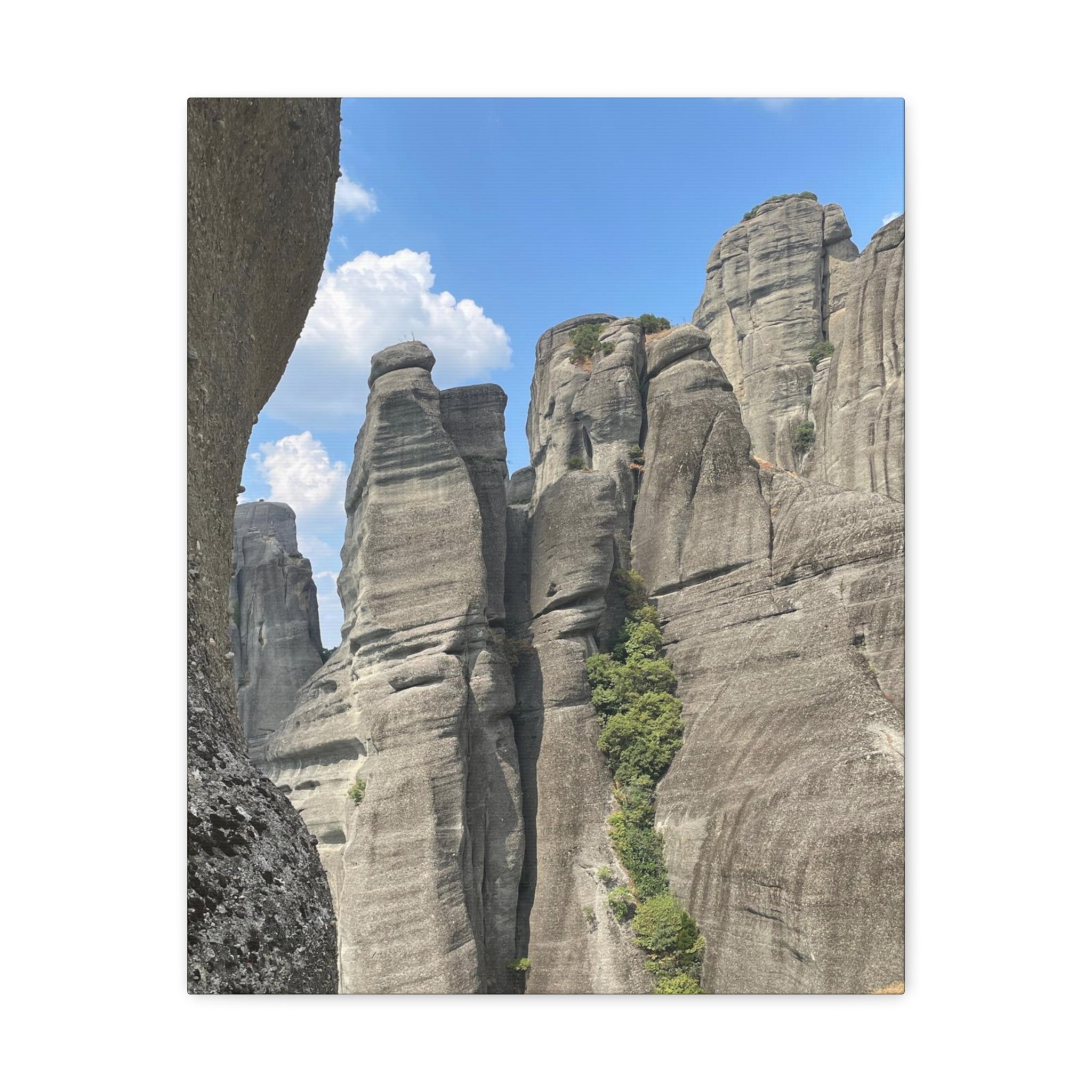 Meteora Mountains Greece Canvas Wrap