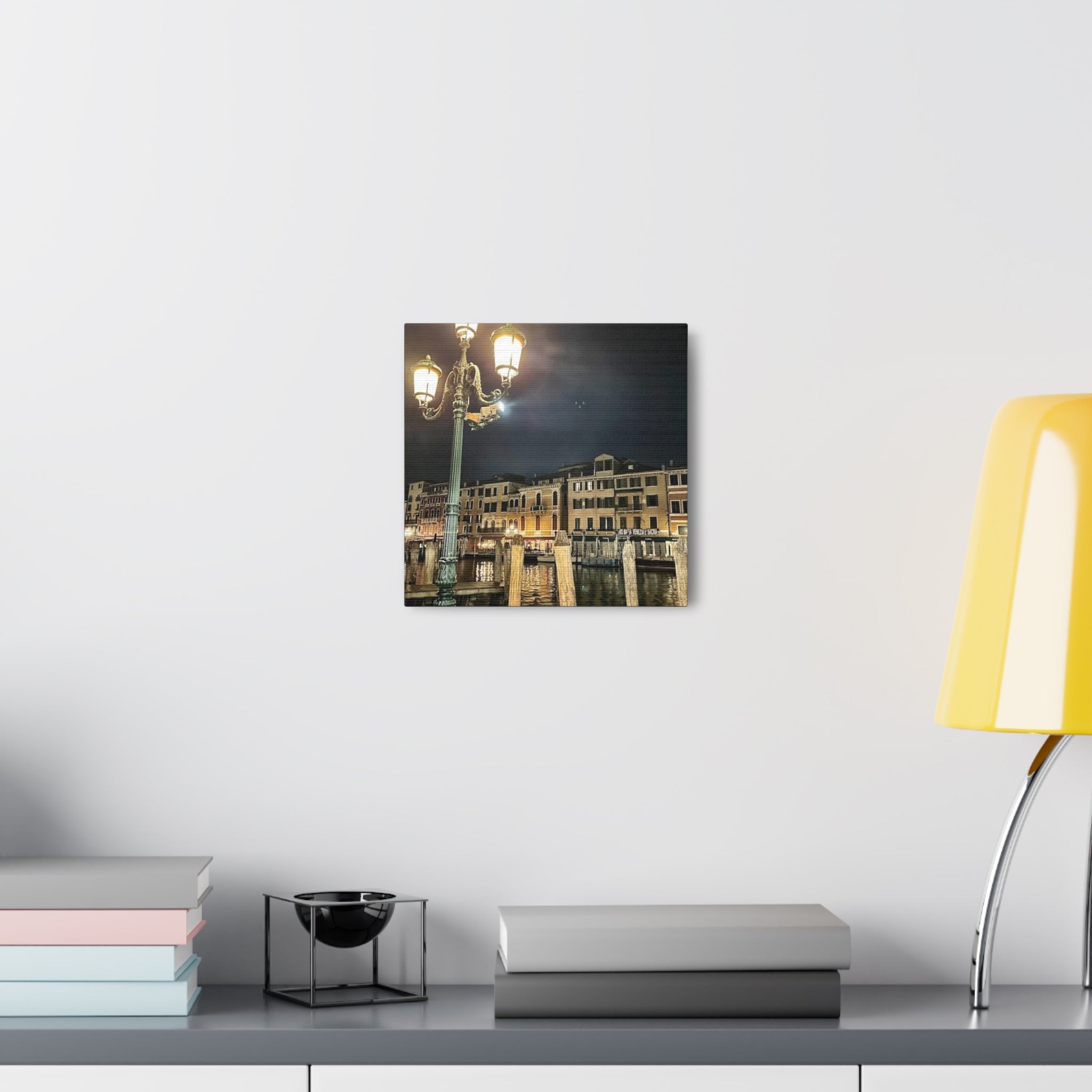 Venice Italy at Night Canvas Wrap