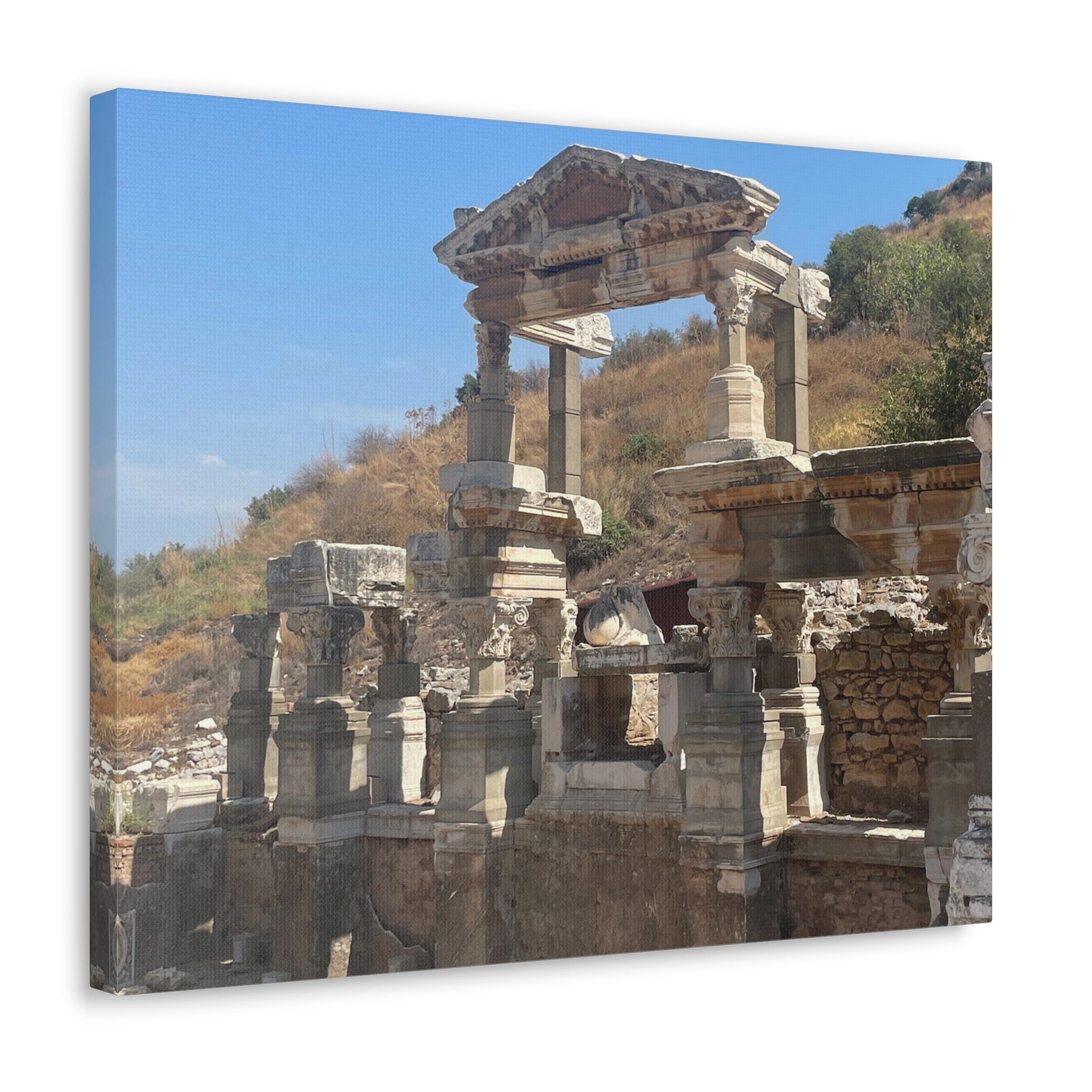Ancient Ephesus Turkey Canvas Wrap