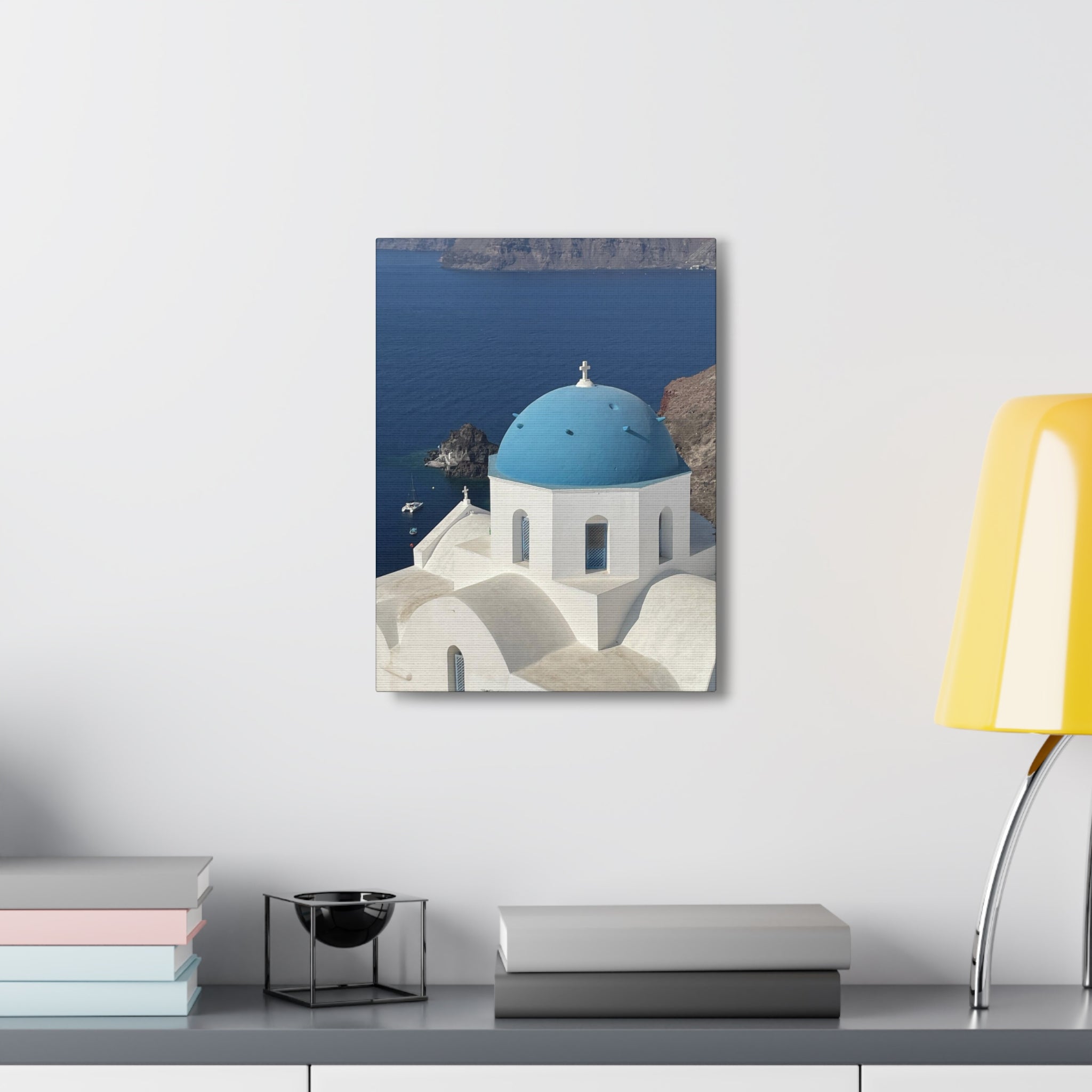 Santorini Greece Canvas Wrap