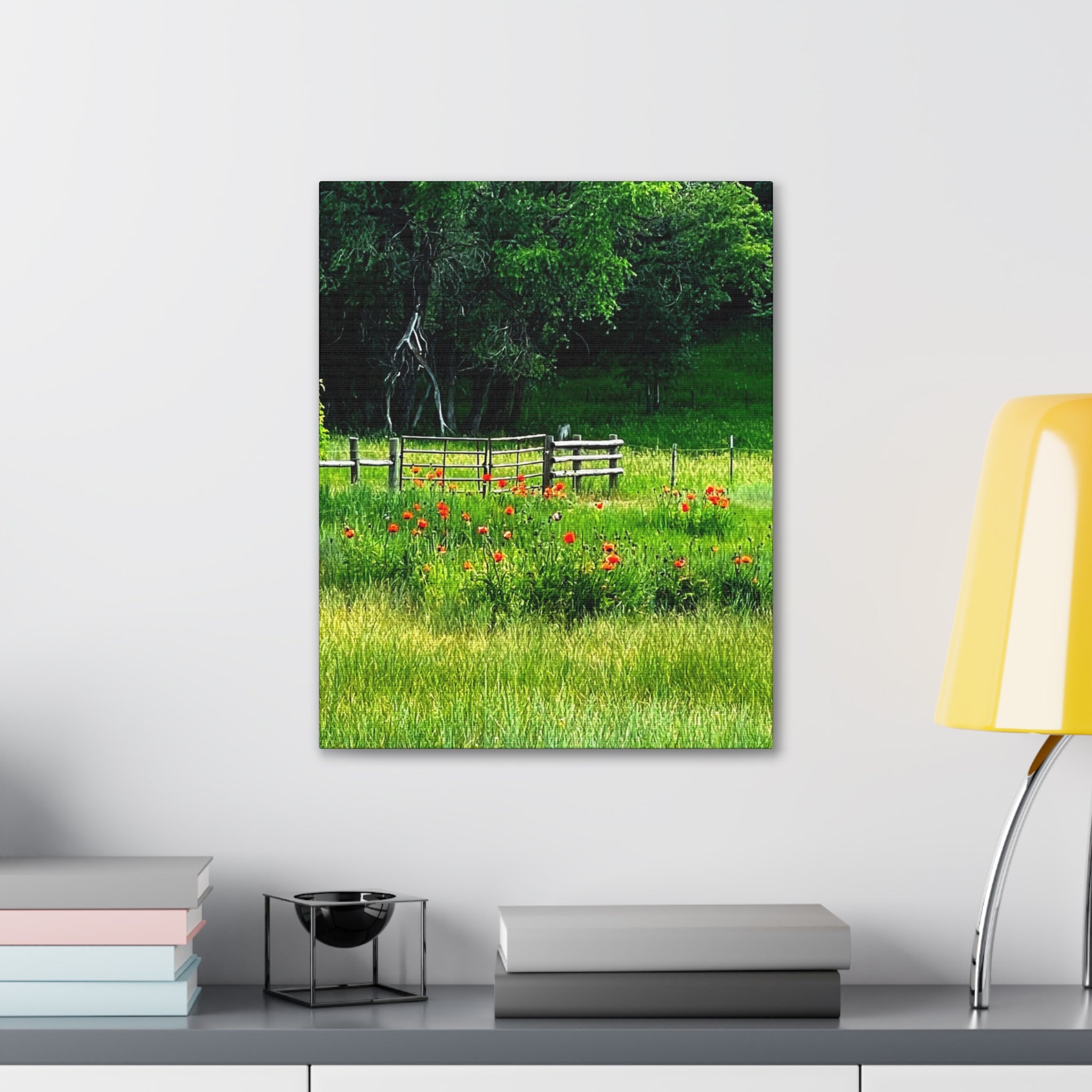 Utah Poppy Field Canvas Wrap