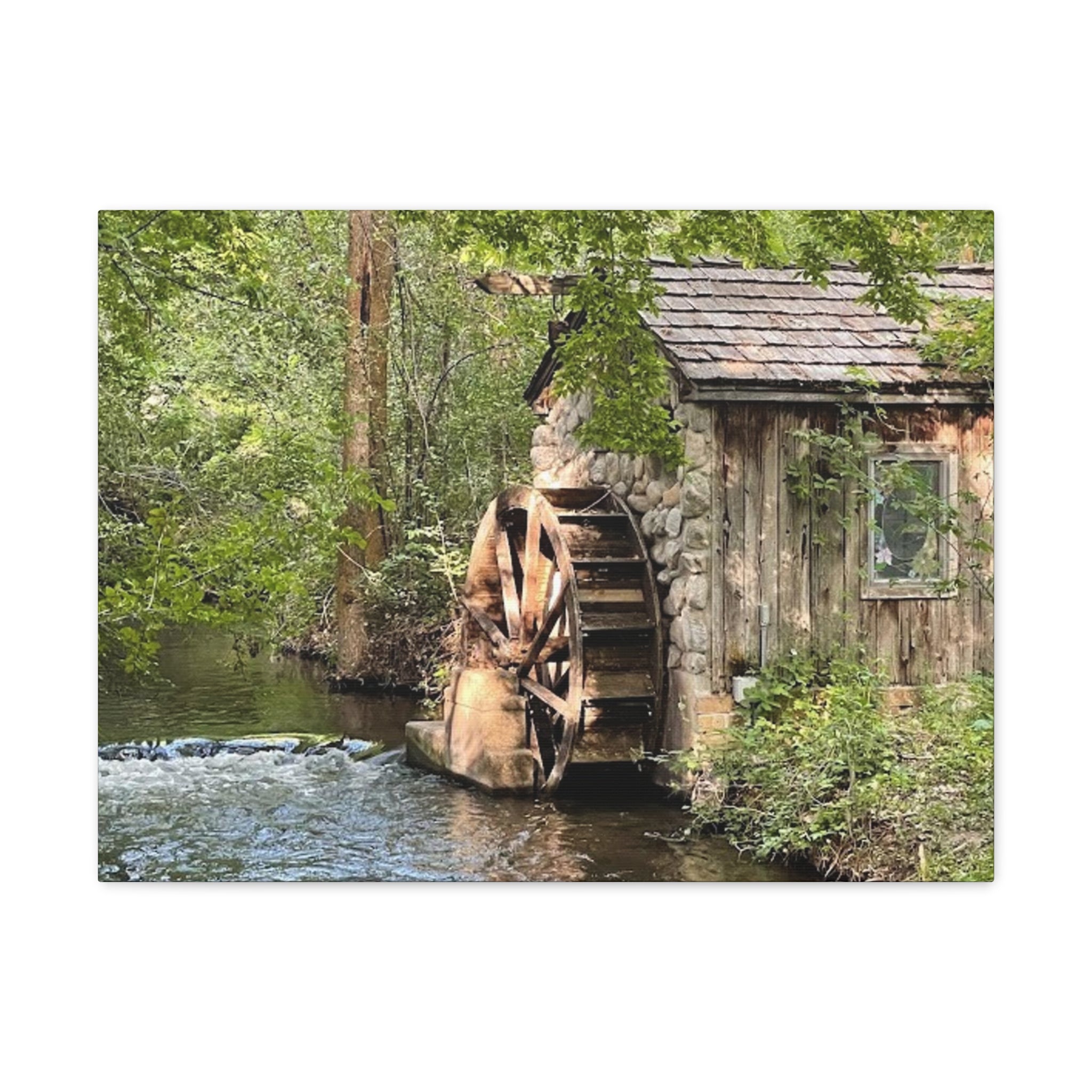 Old Wooden Mill Canvas Wrap