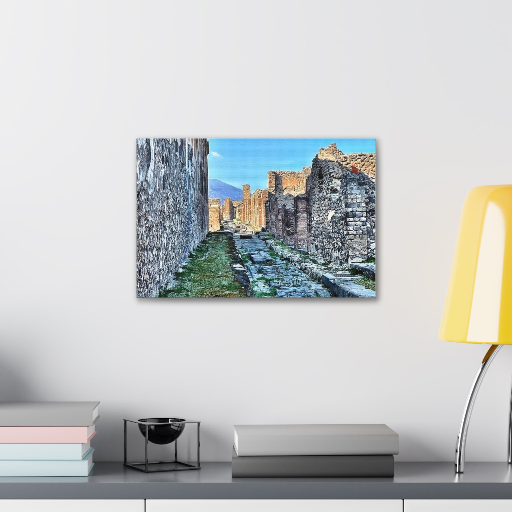 Streets of Pompeii Italy Canvas Wrap