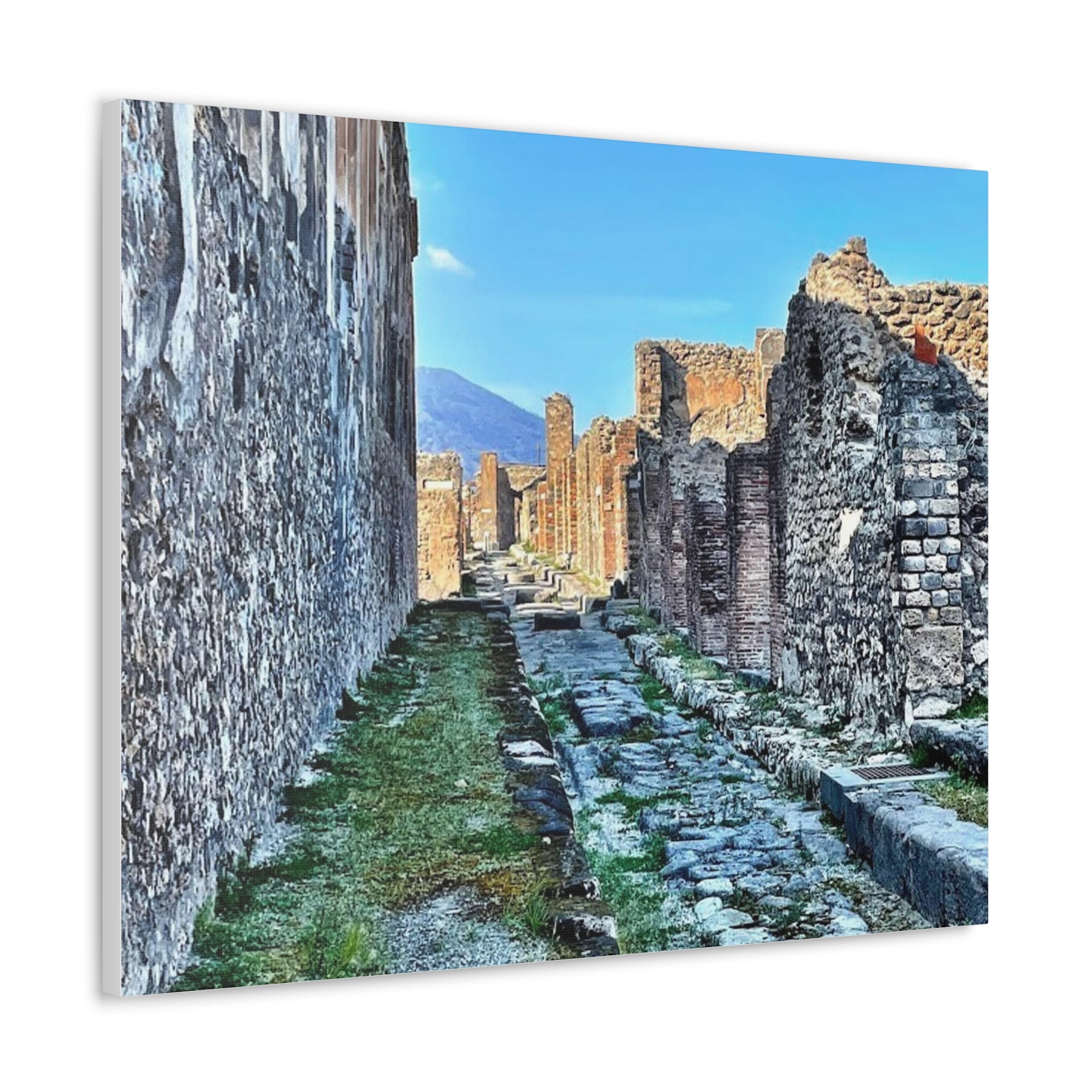 Streets of Pompeii Italy Canvas Wrap