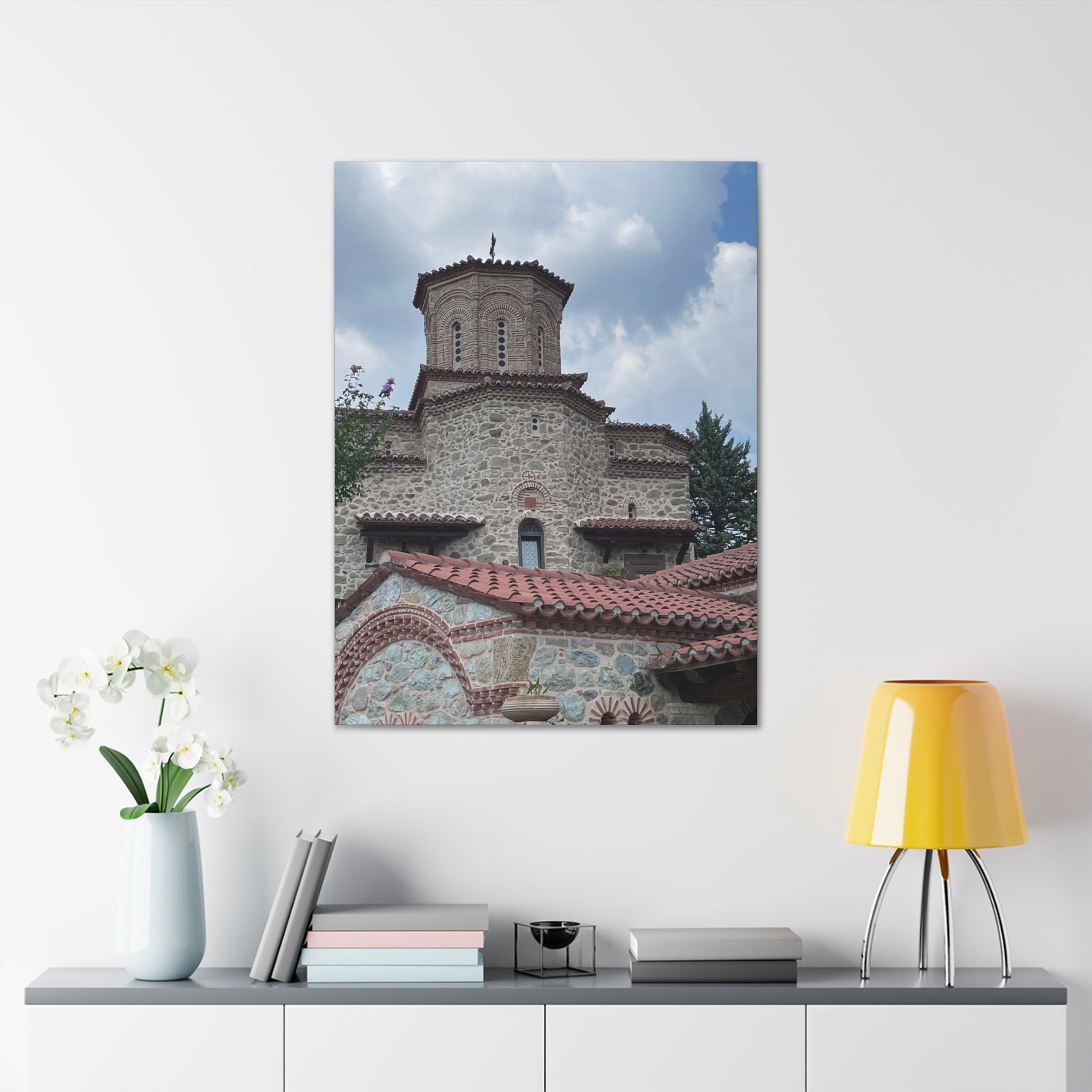 Greek Monastery Canvas Wrap