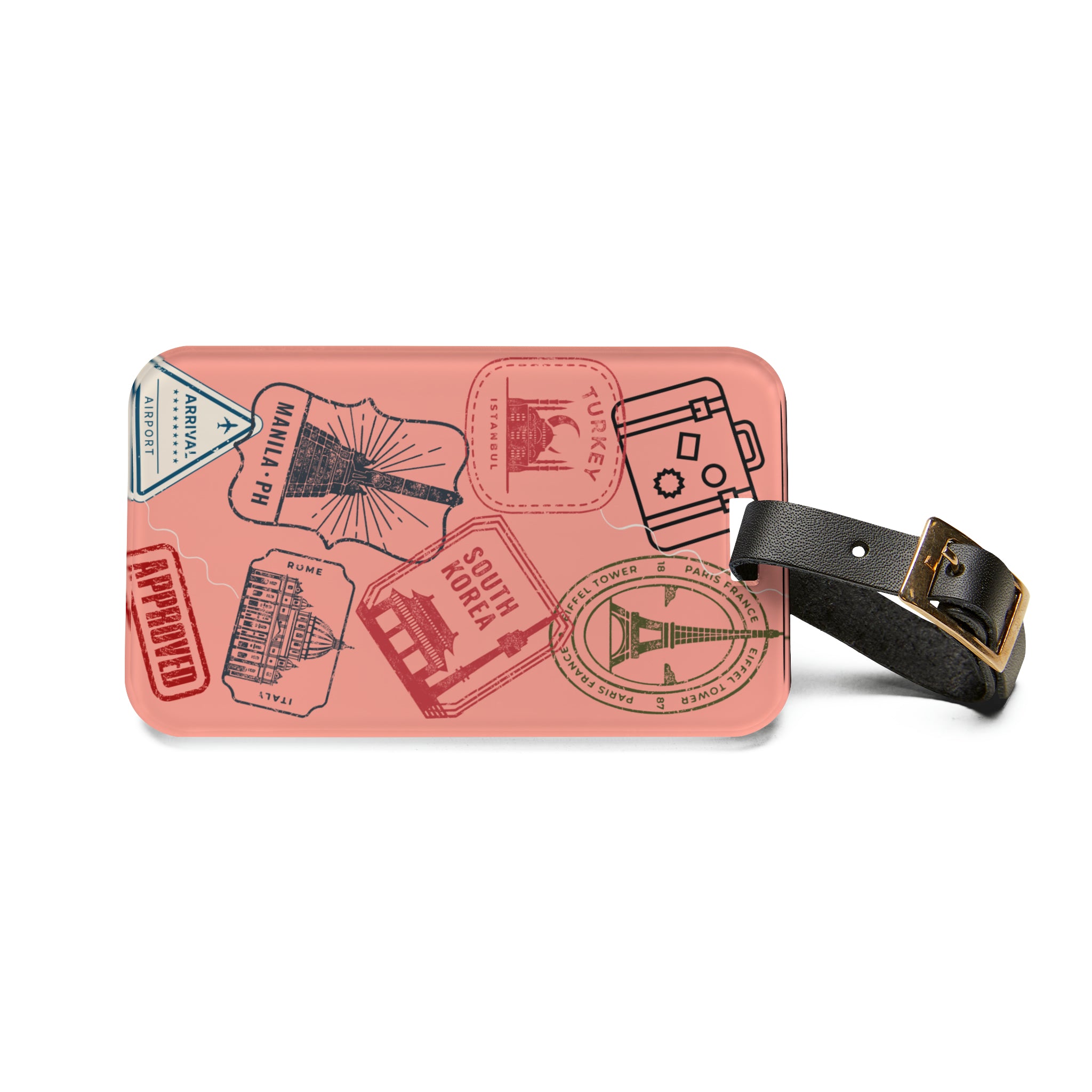 Travel Stamp Luggage Tag