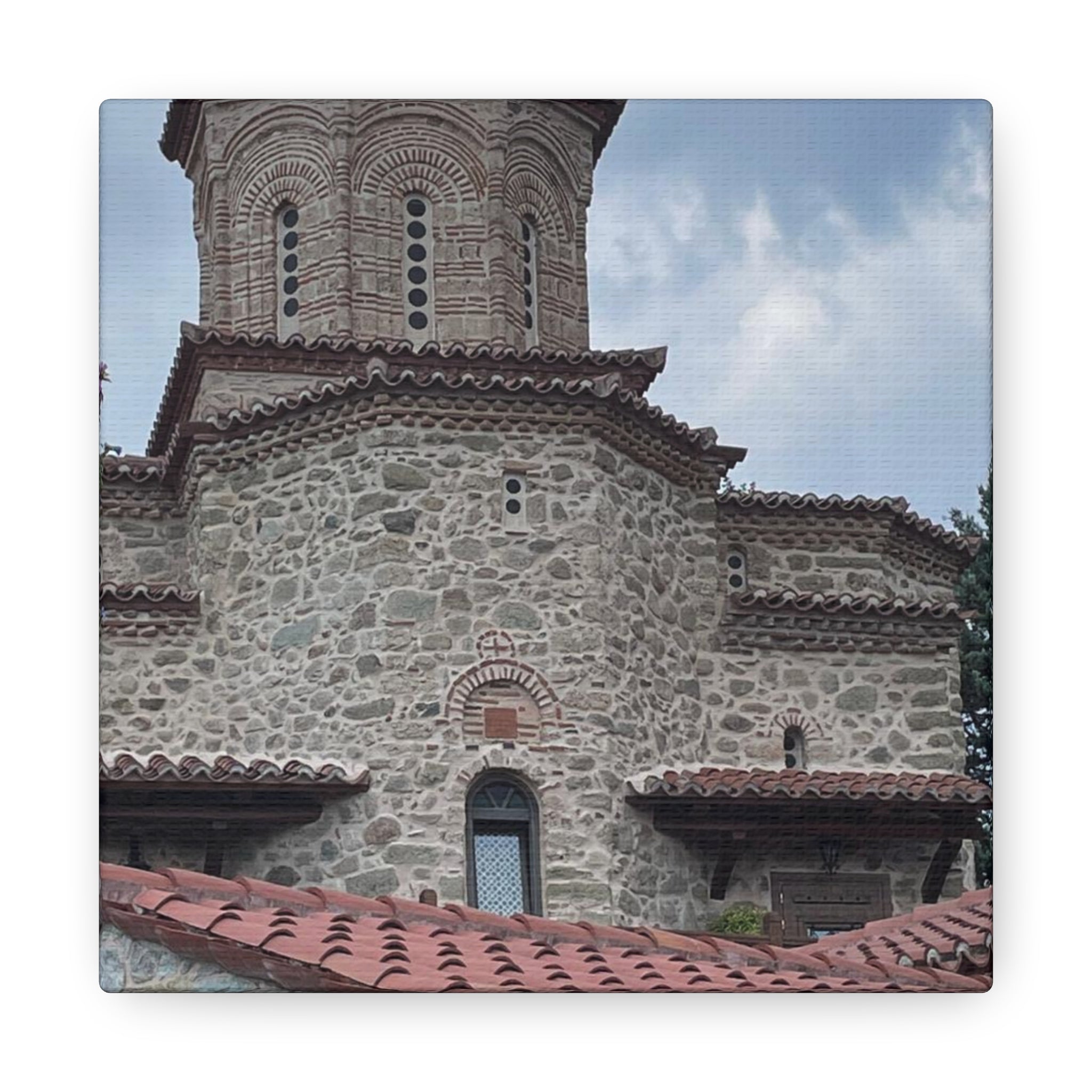 Greek Monastery Canvas Wrap