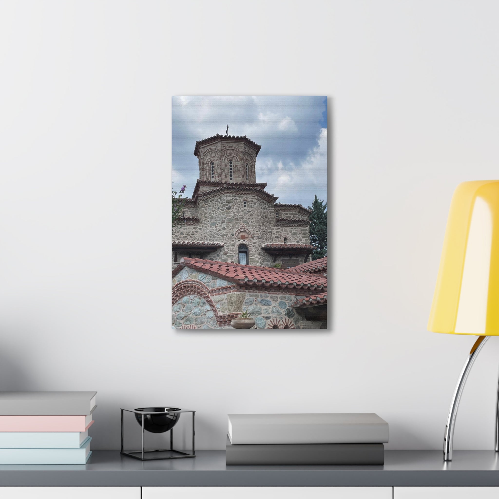 Greek Monastery Canvas Wrap