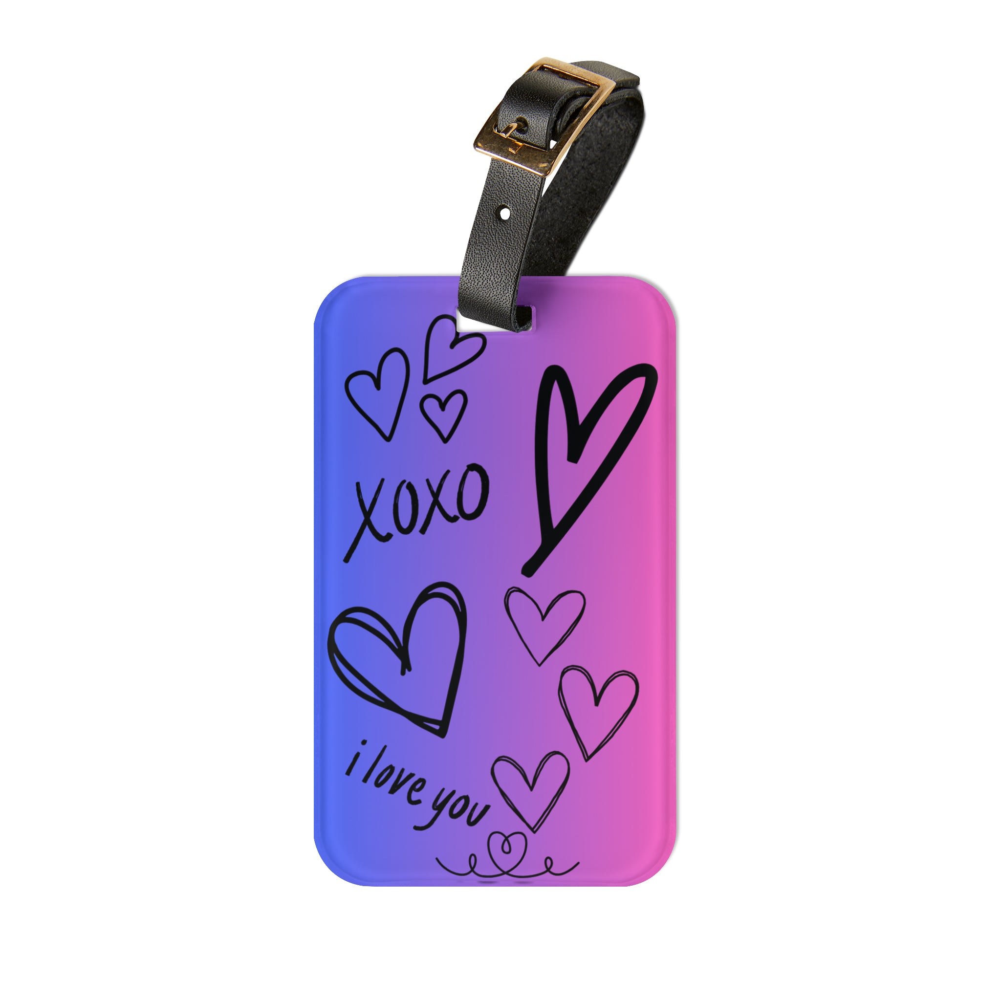 I Love You Luggage Tag