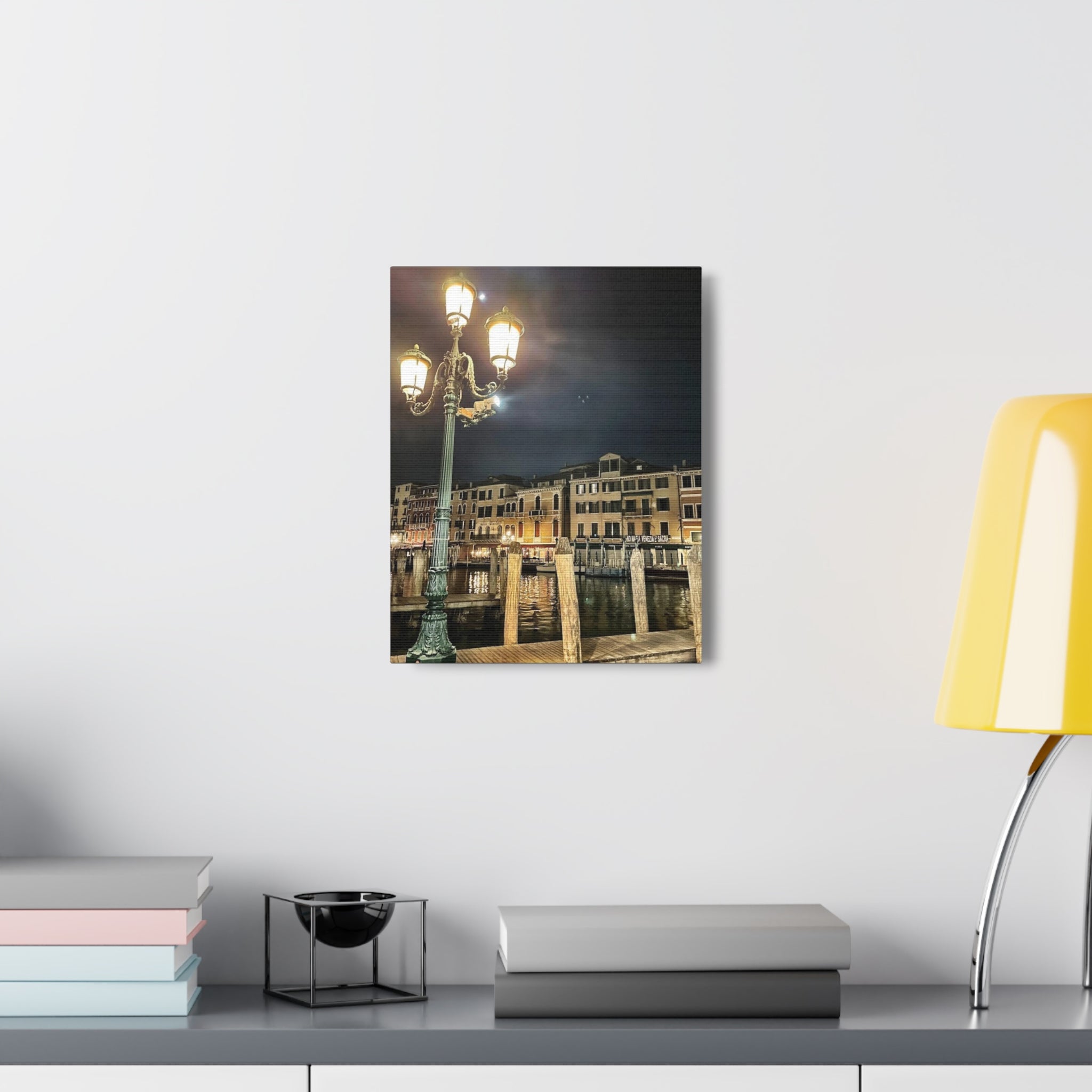 Venice Italy at Night Canvas Wrap