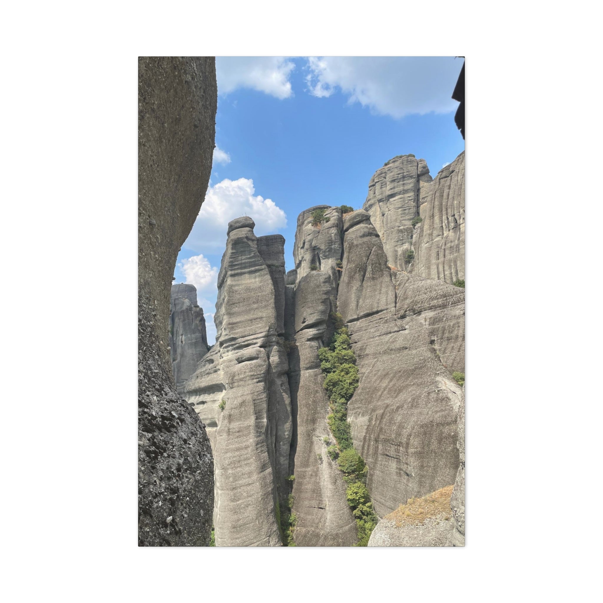 Meteora Mountains Greece Canvas Wrap