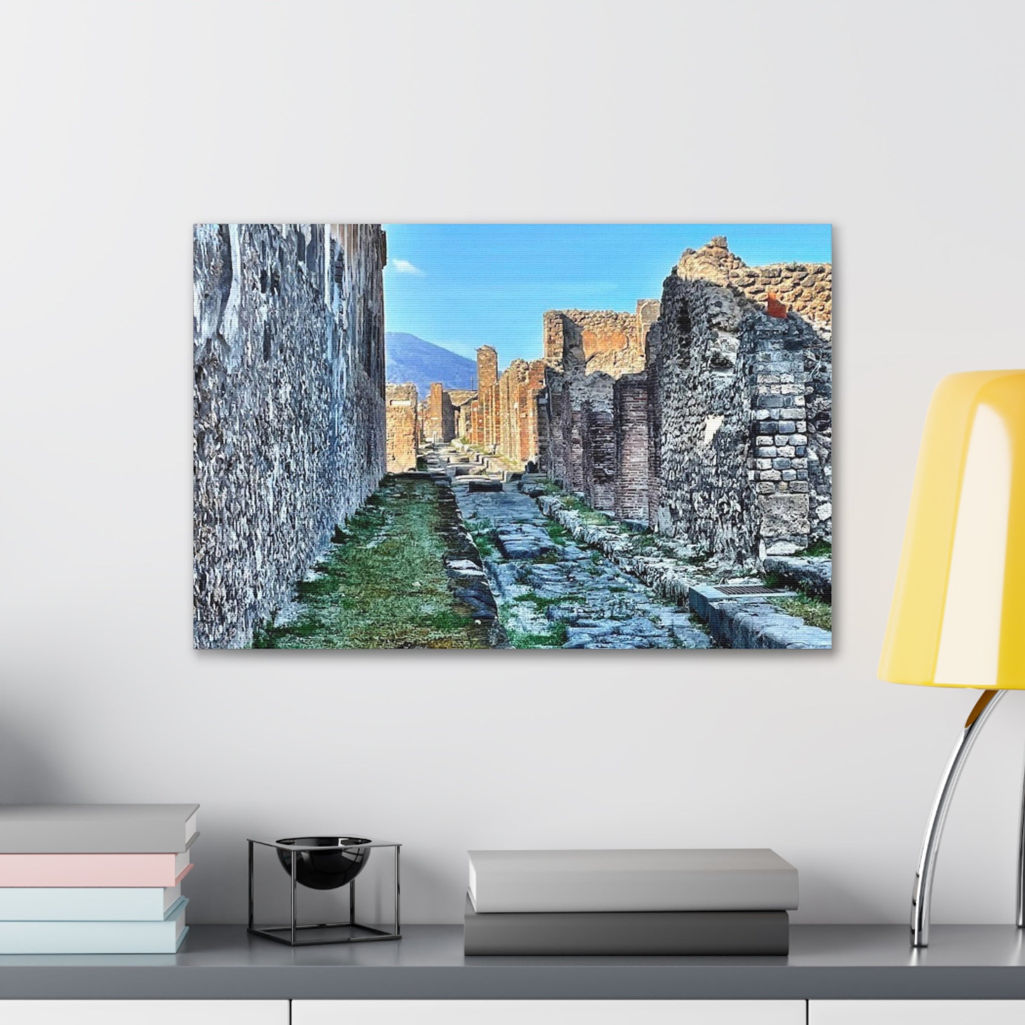 Streets of Pompeii Italy Canvas Wrap