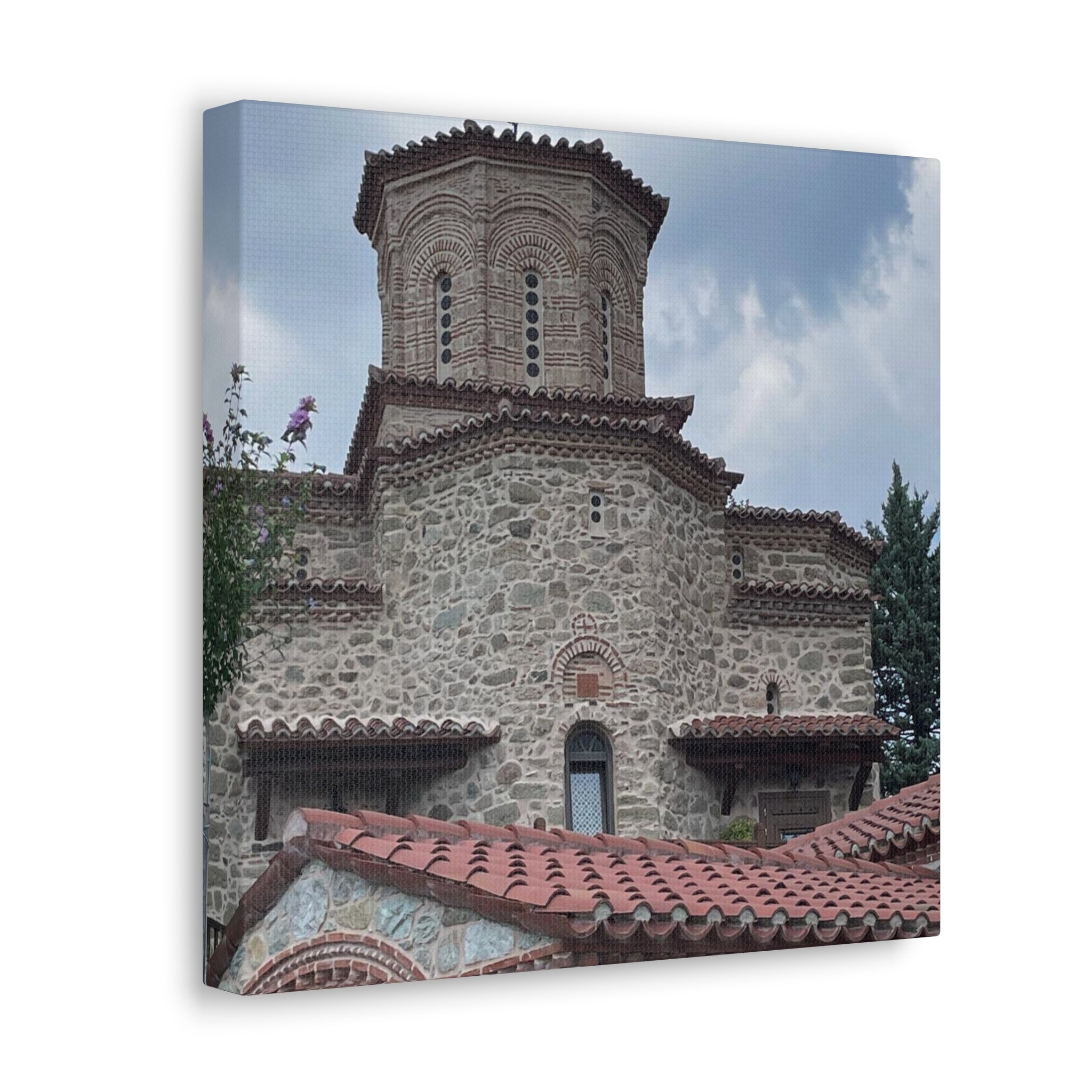 Greek Monastery Canvas Wrap