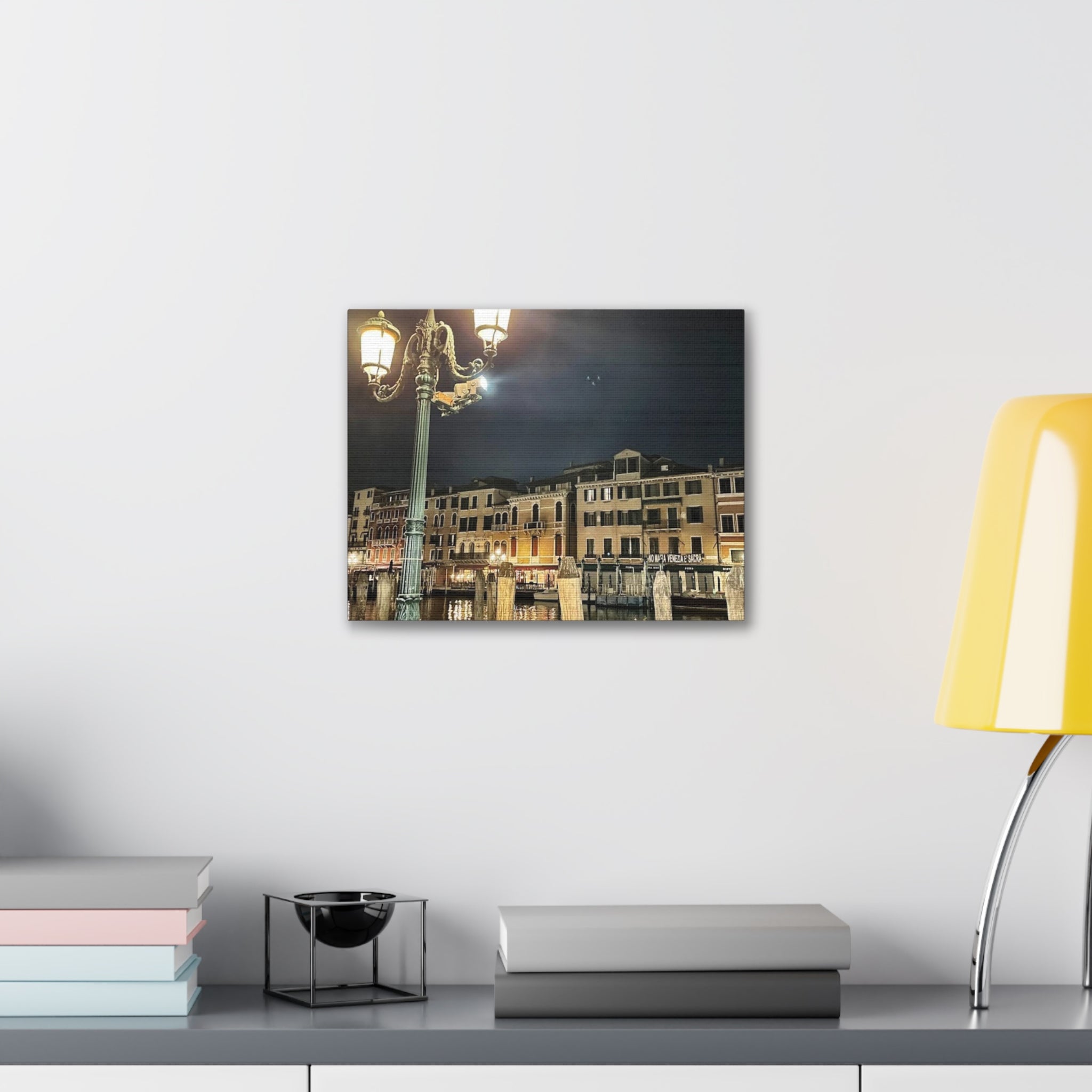 Venice Italy at Night Canvas Wrap