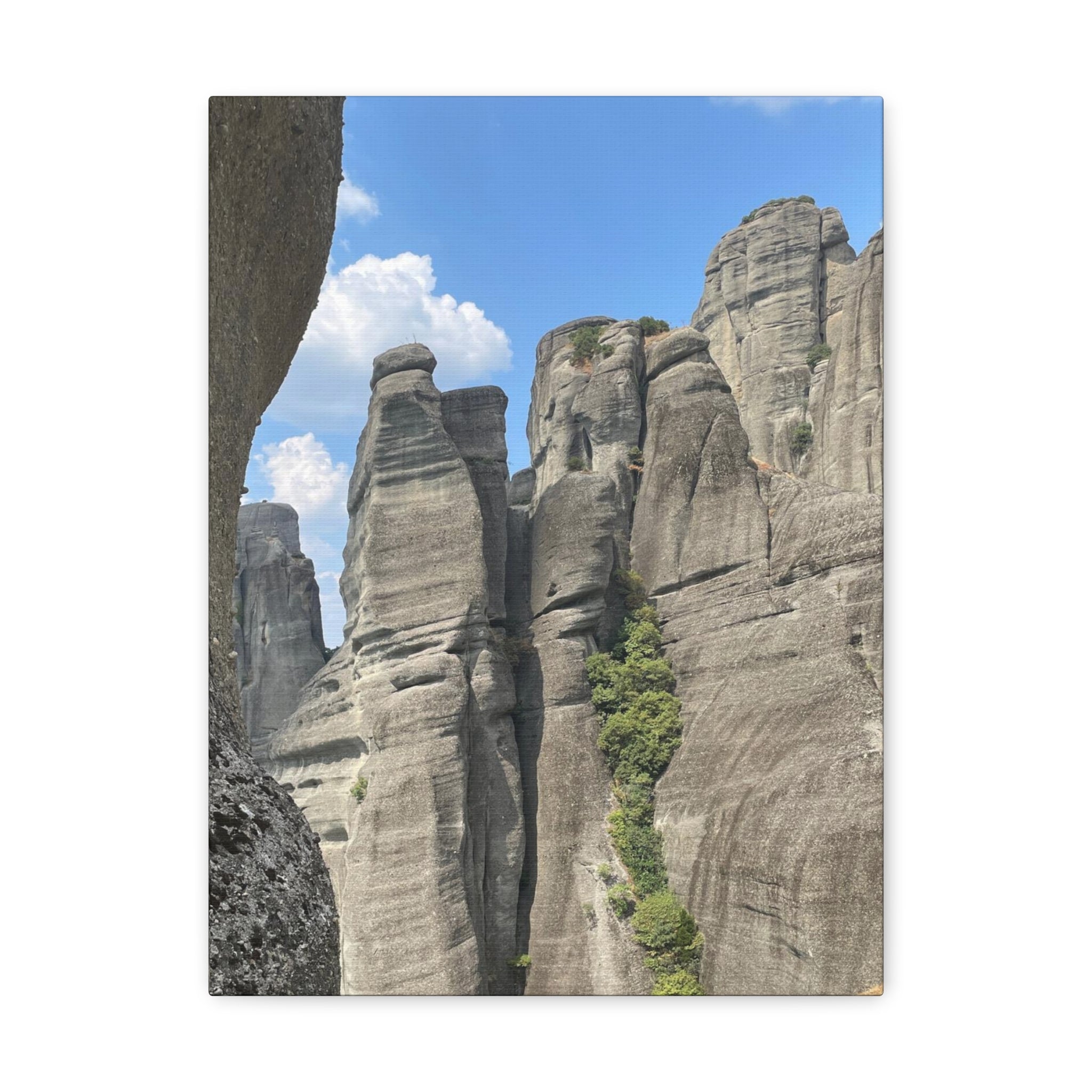 Meteora Mountains Greece Canvas Wrap