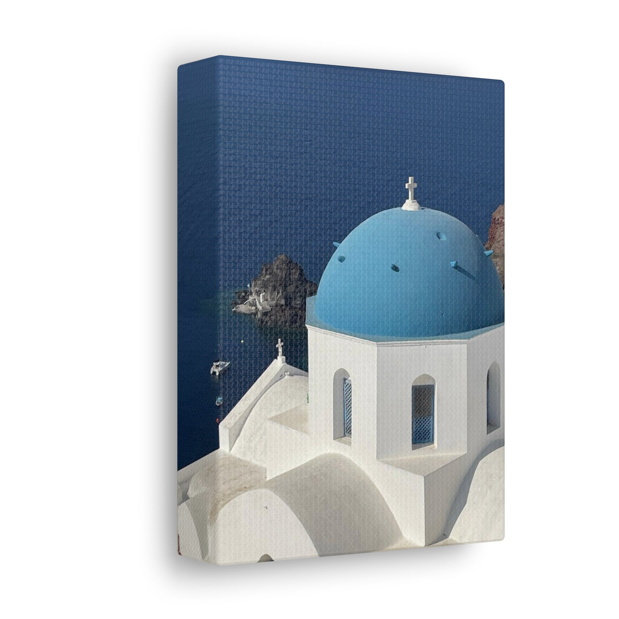 Santorini Greece Canvas Wrap