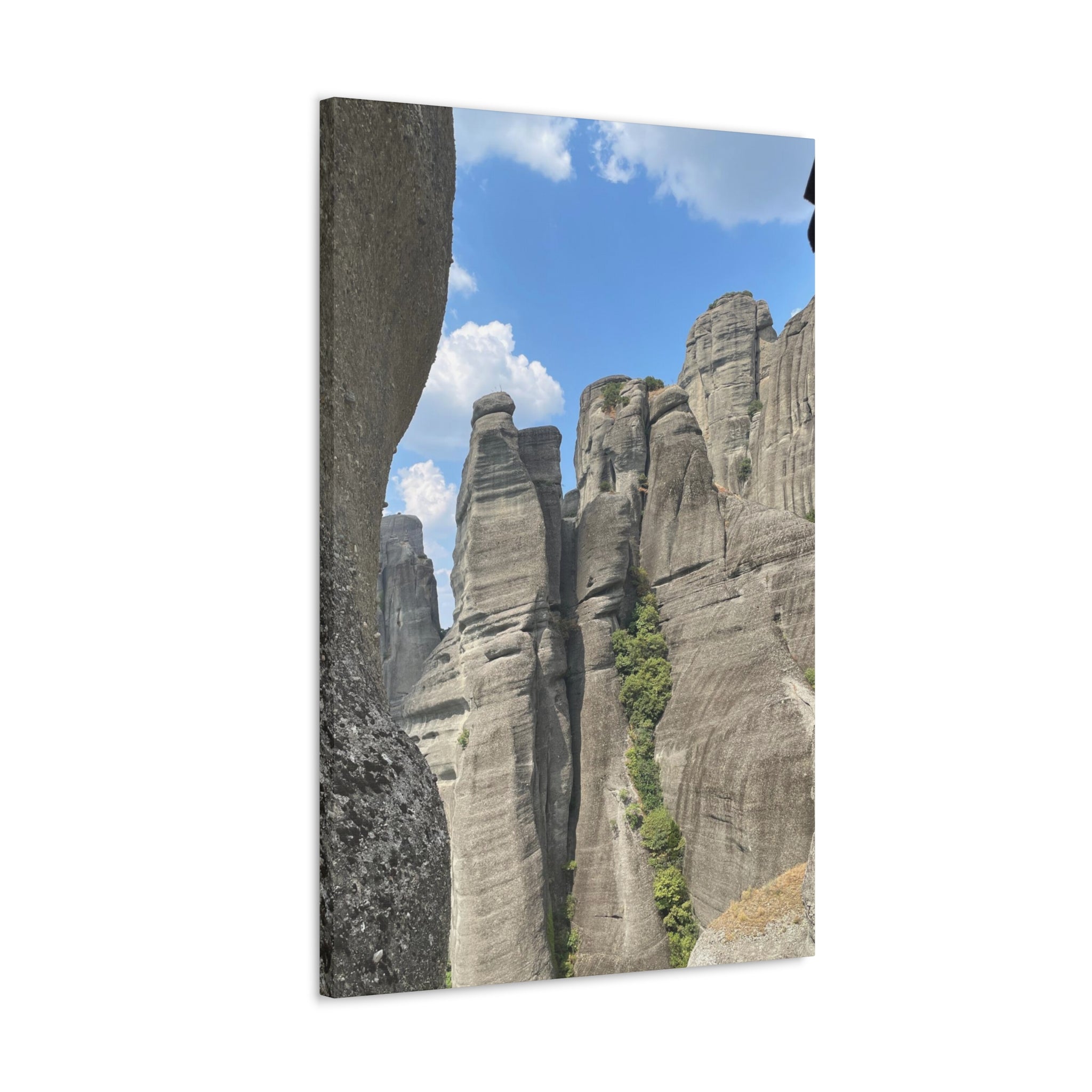 Meteora Mountains Greece Canvas Wrap