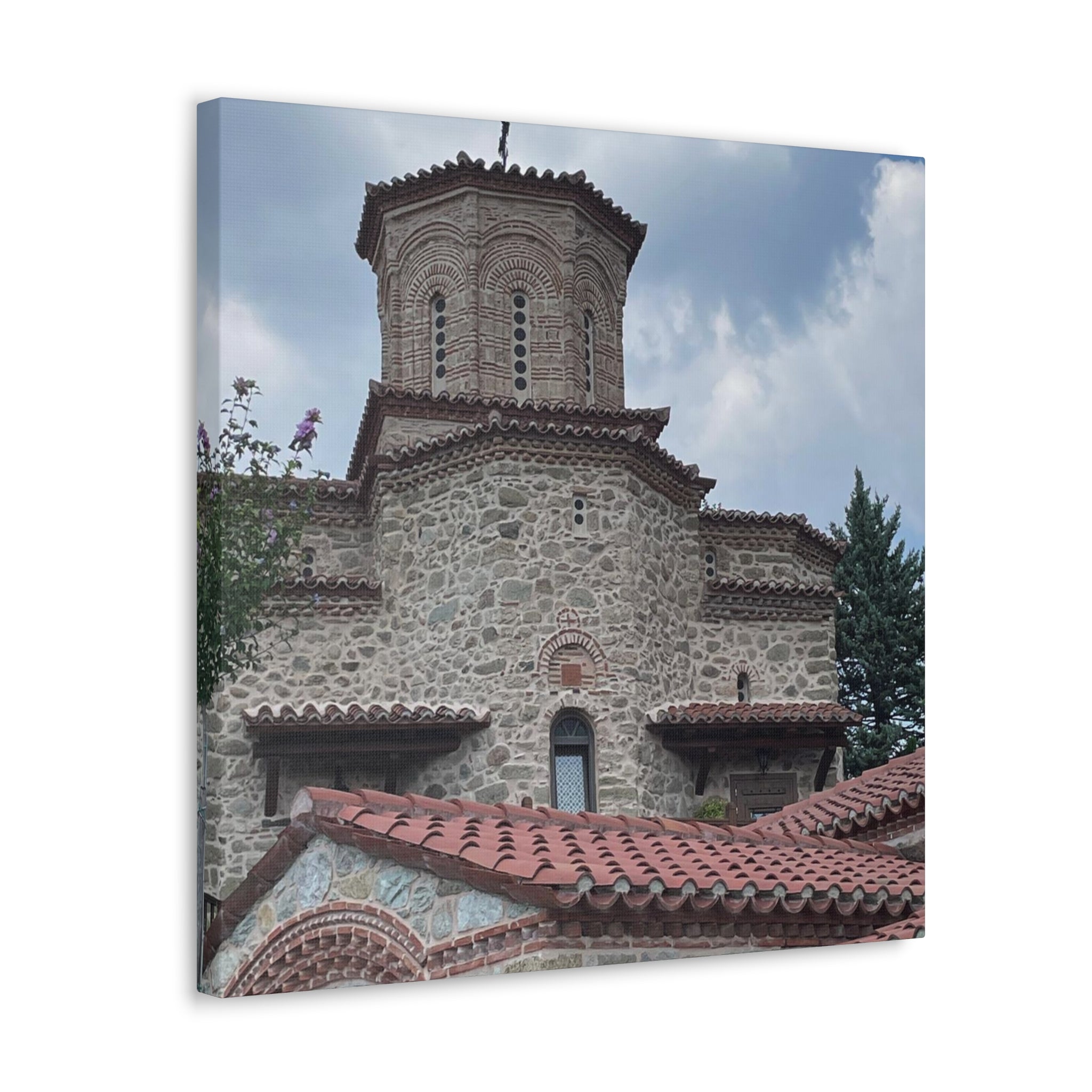 Greek Monastery Canvas Wrap