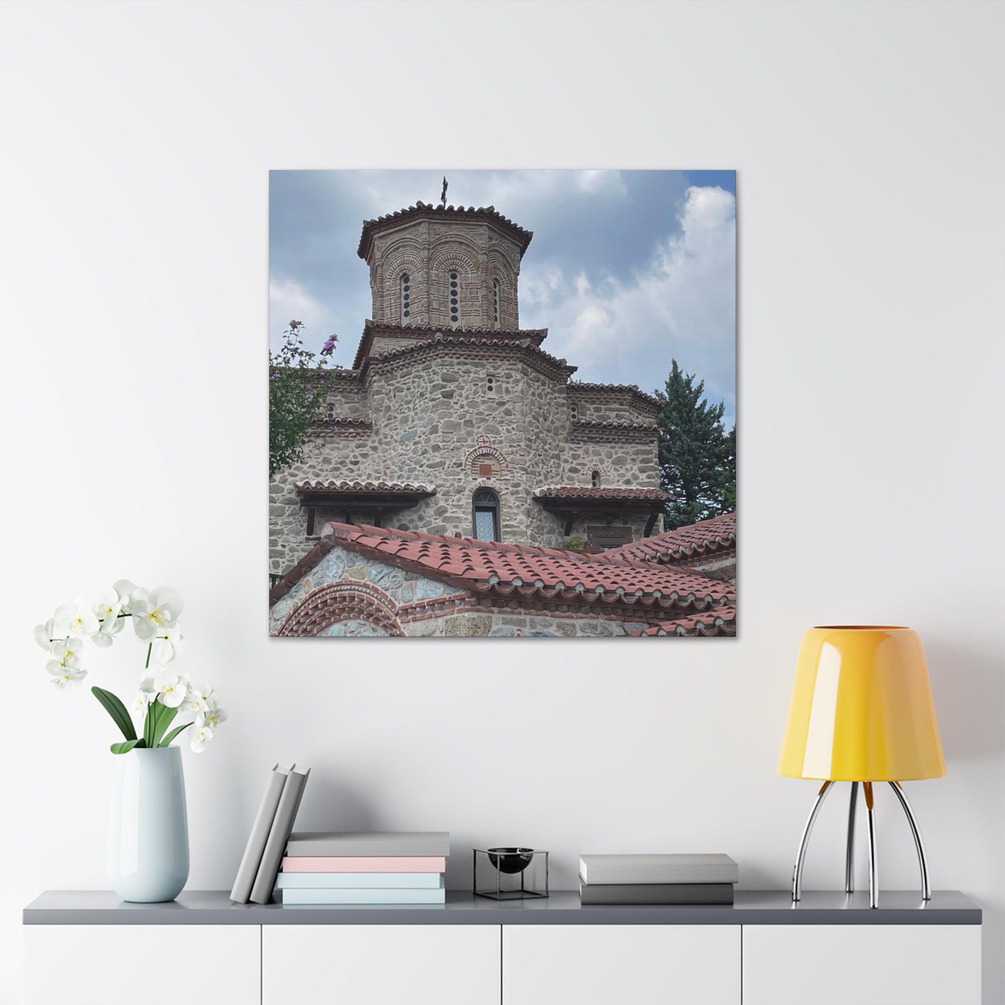 Greek Monastery Canvas Wrap