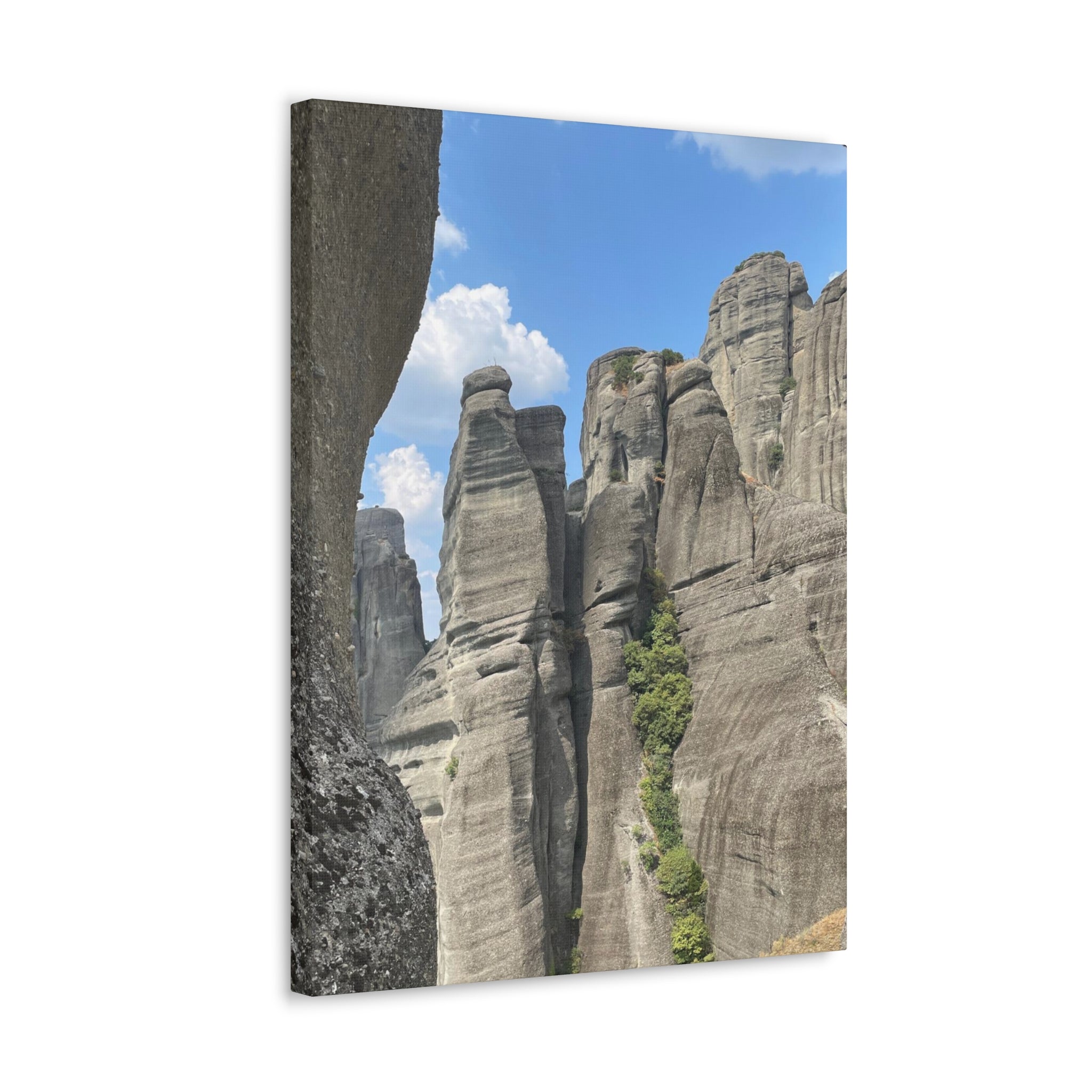 Meteora Mountains Greece Canvas Wrap