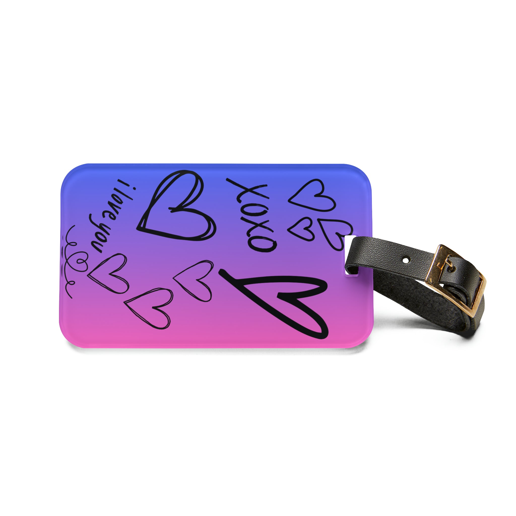 I Love You Luggage Tag