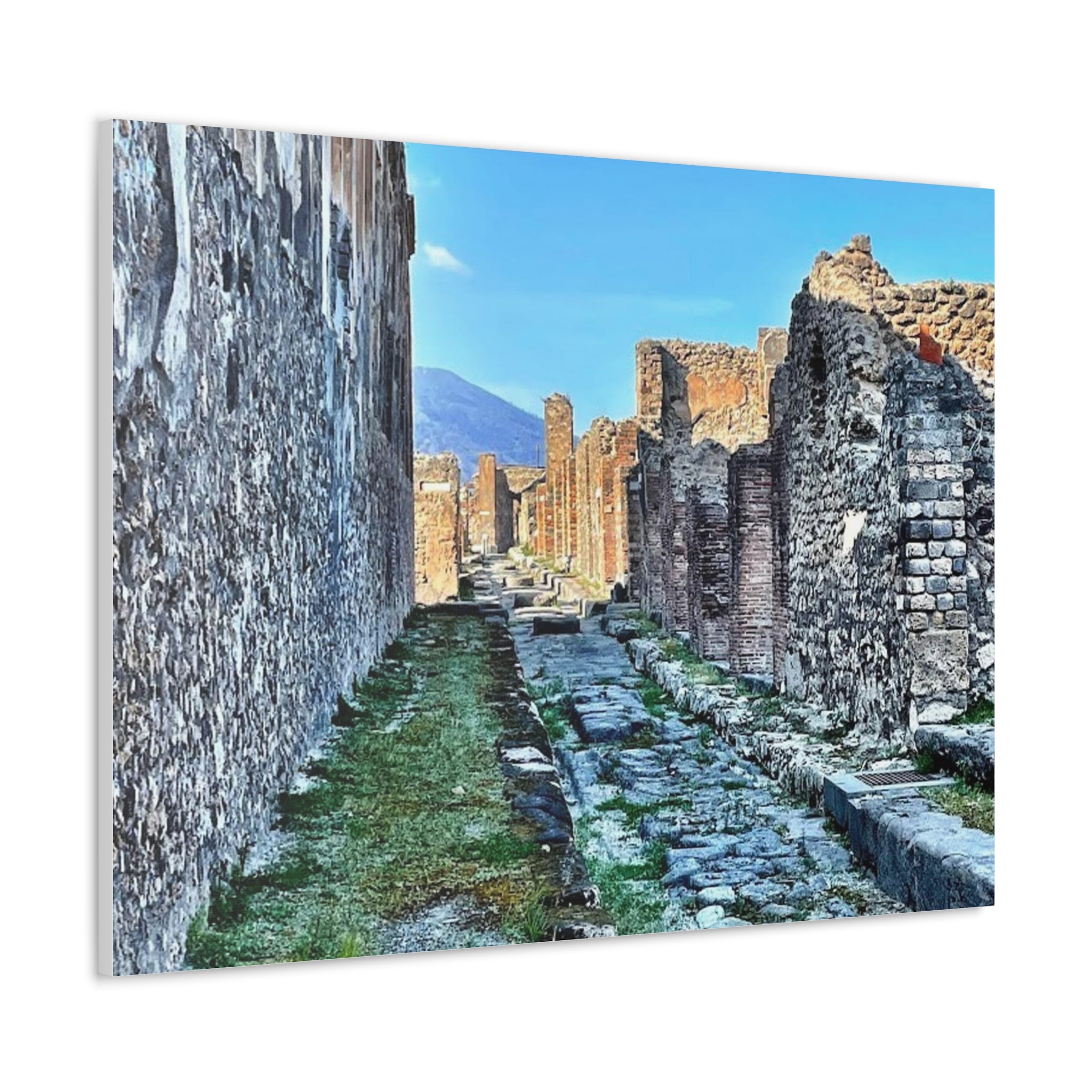 Streets of Pompeii Italy Canvas Wrap