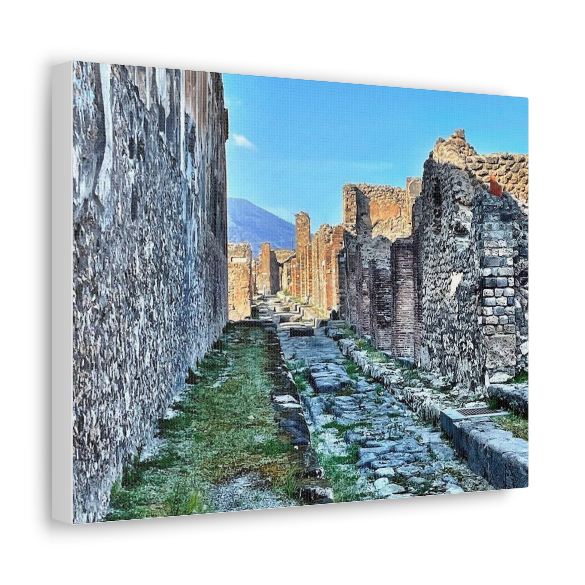 Streets of Pompeii Italy Canvas Wrap