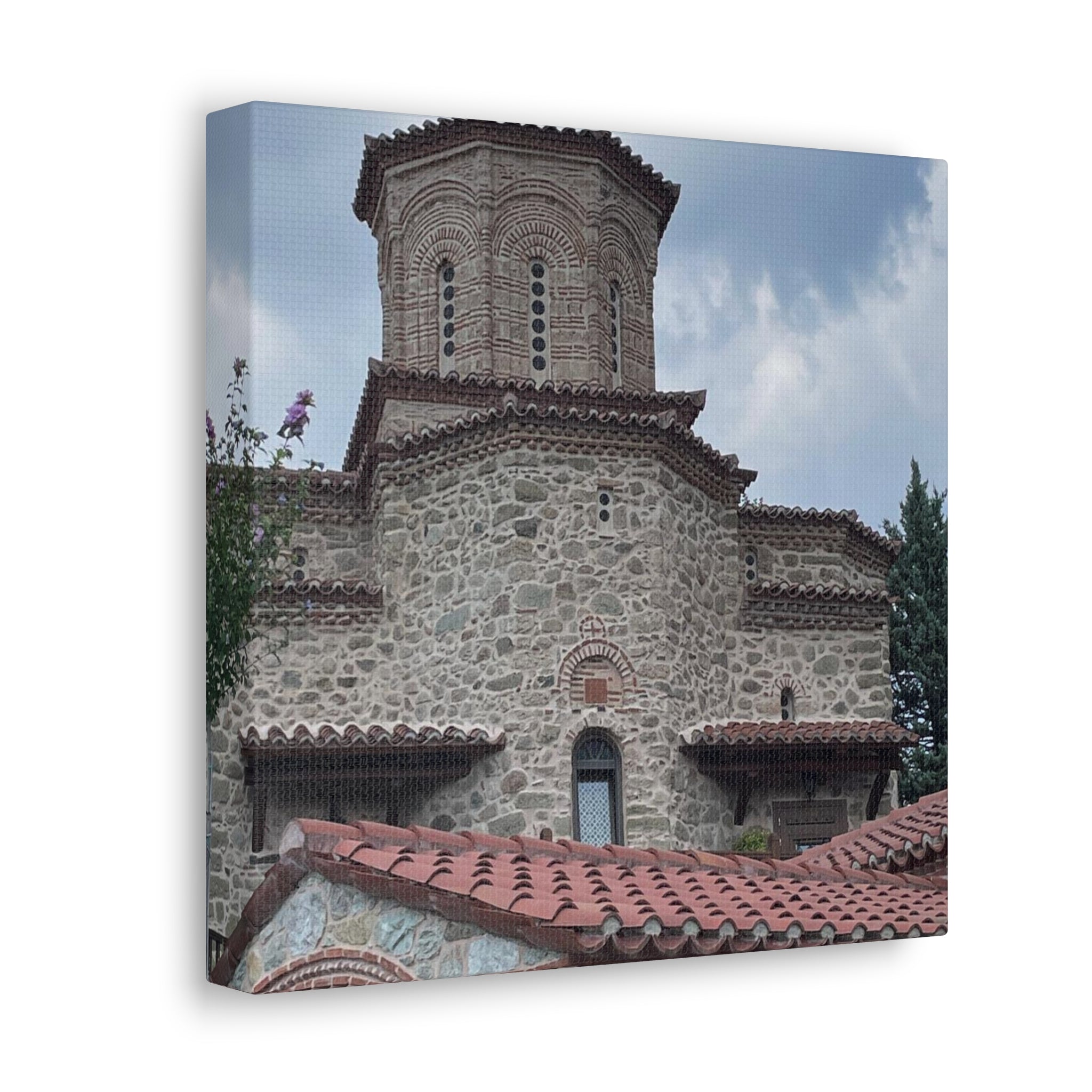 Greek Monastery Canvas Wrap