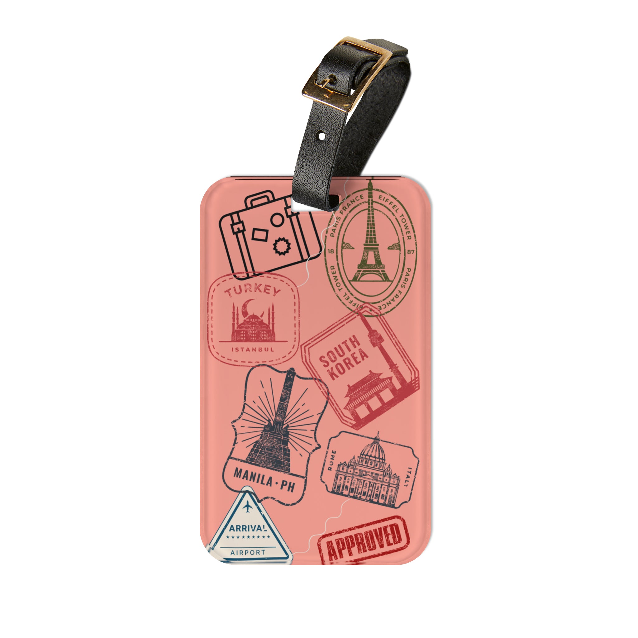 Travel Stamp Luggage Tag