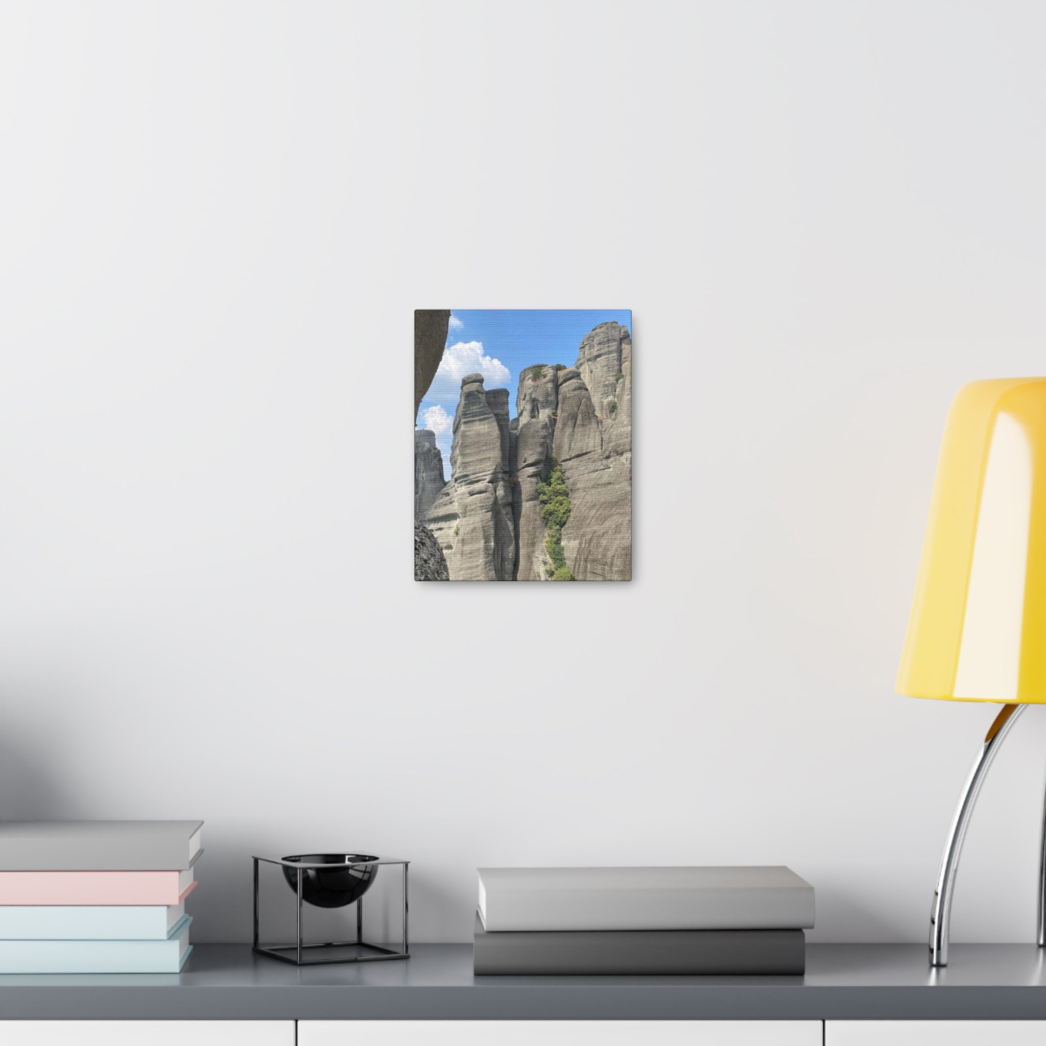 Meteora Mountains Greece Canvas Wrap