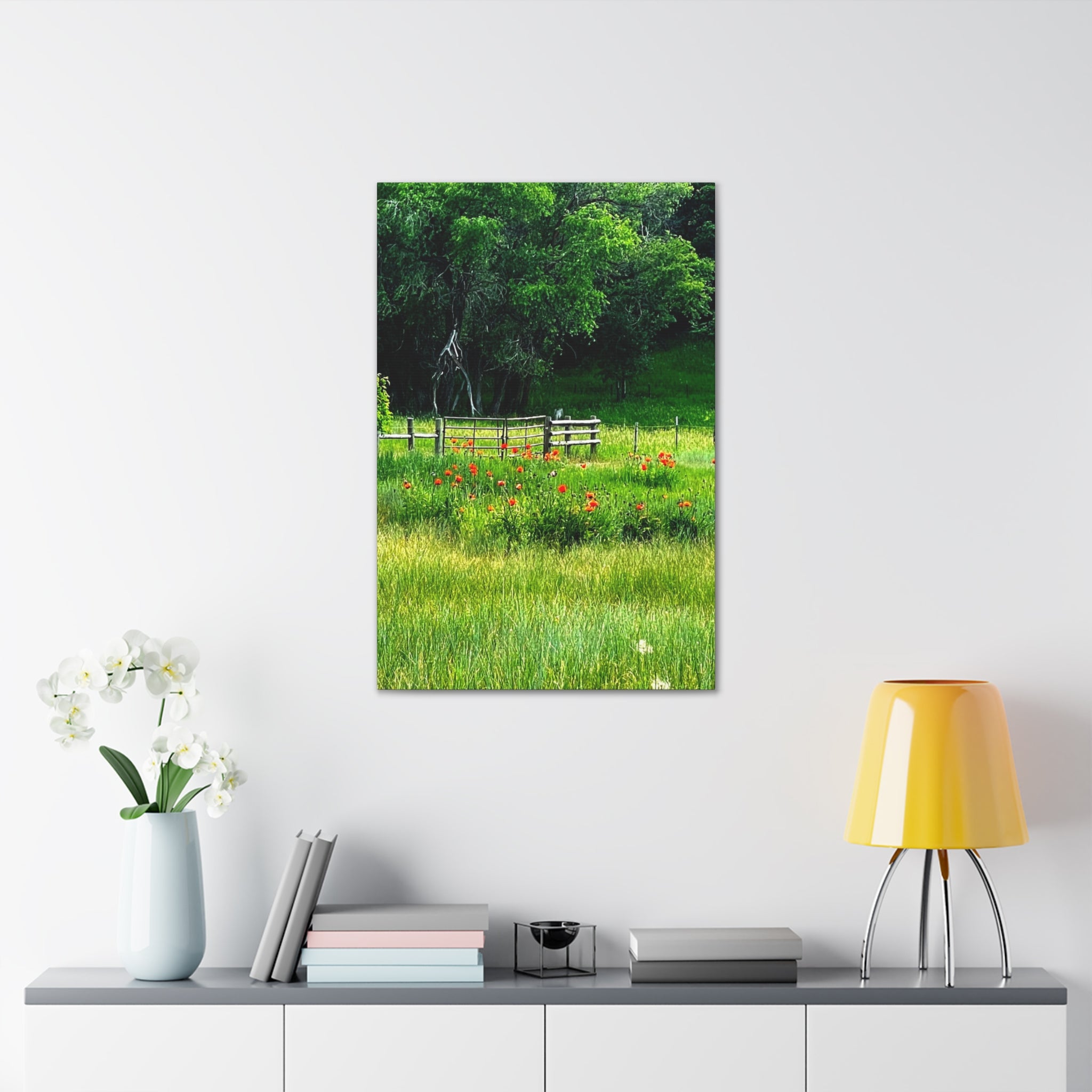 Utah Poppy Field Canvas Wrap