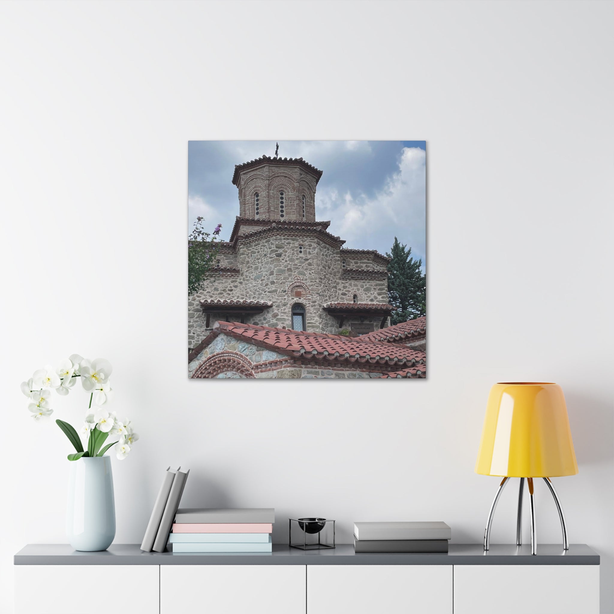 Greek Monastery Canvas Wrap