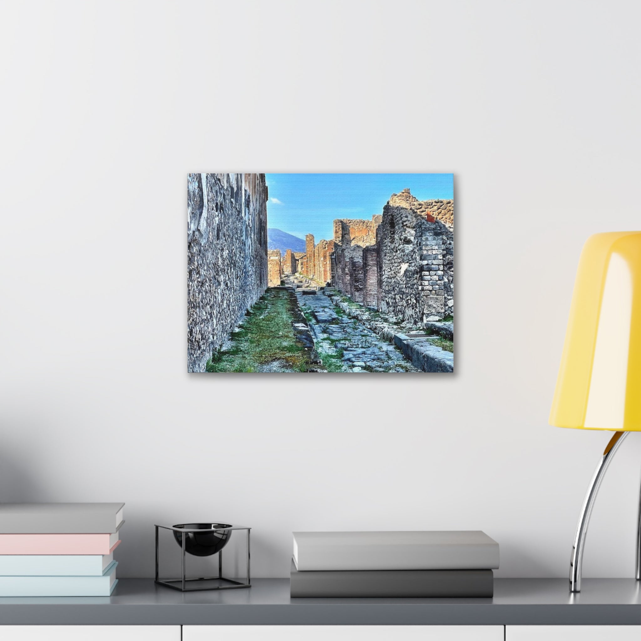 Streets of Pompeii Italy Canvas Wrap