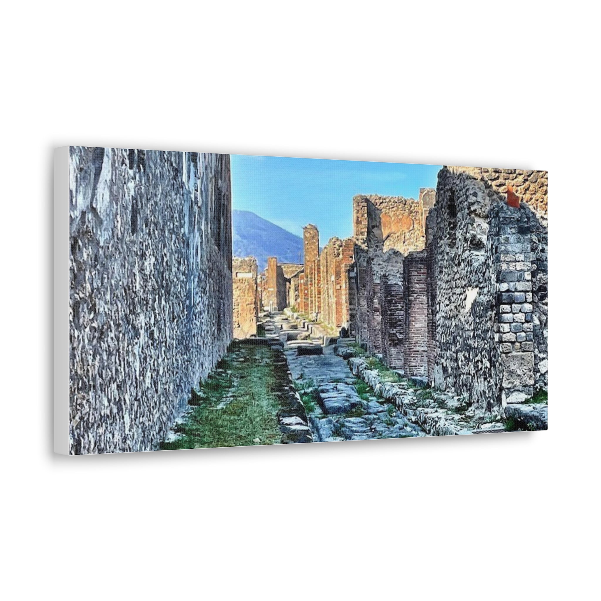 Streets of Pompeii Italy Canvas Wrap