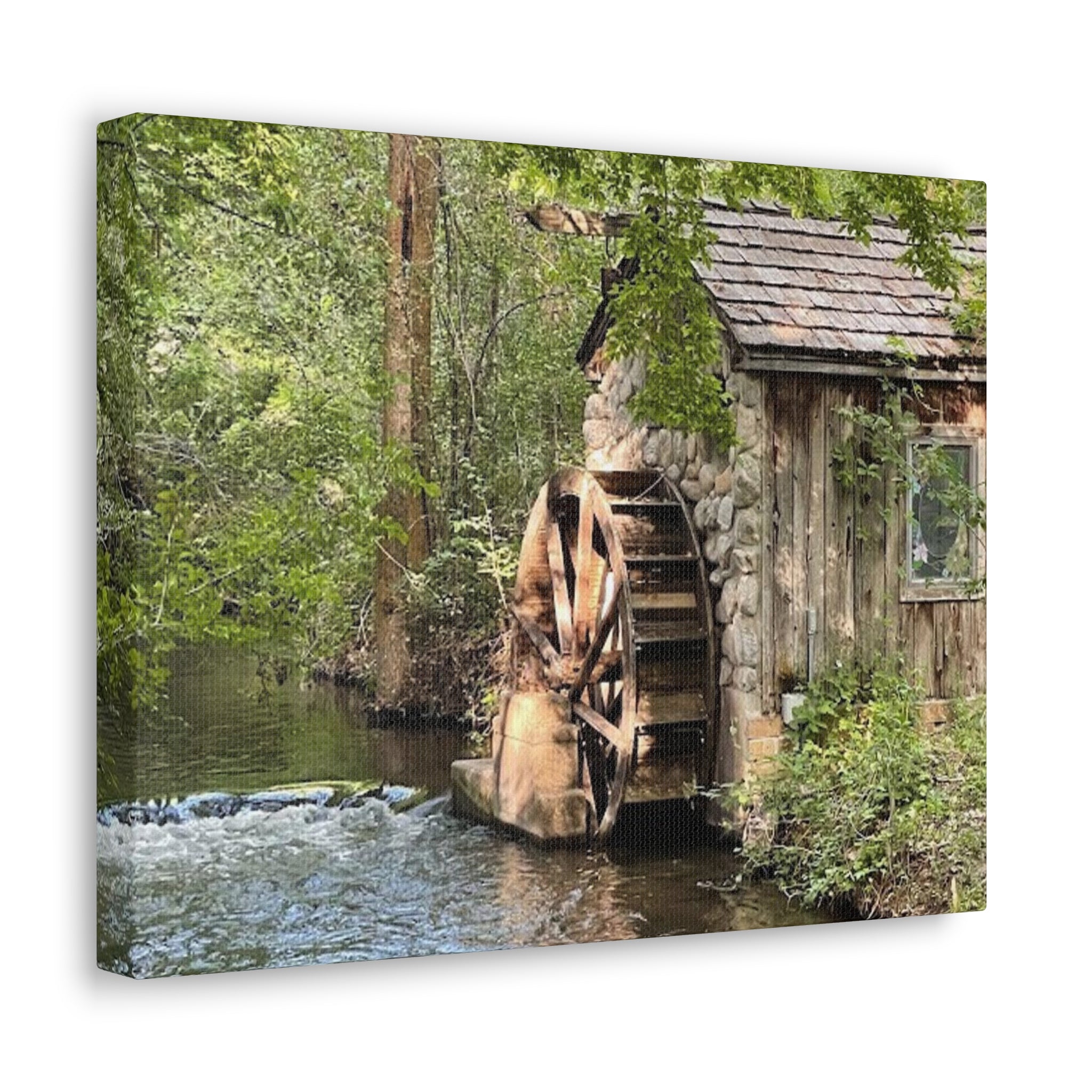 Old Wooden Mill Canvas Wrap