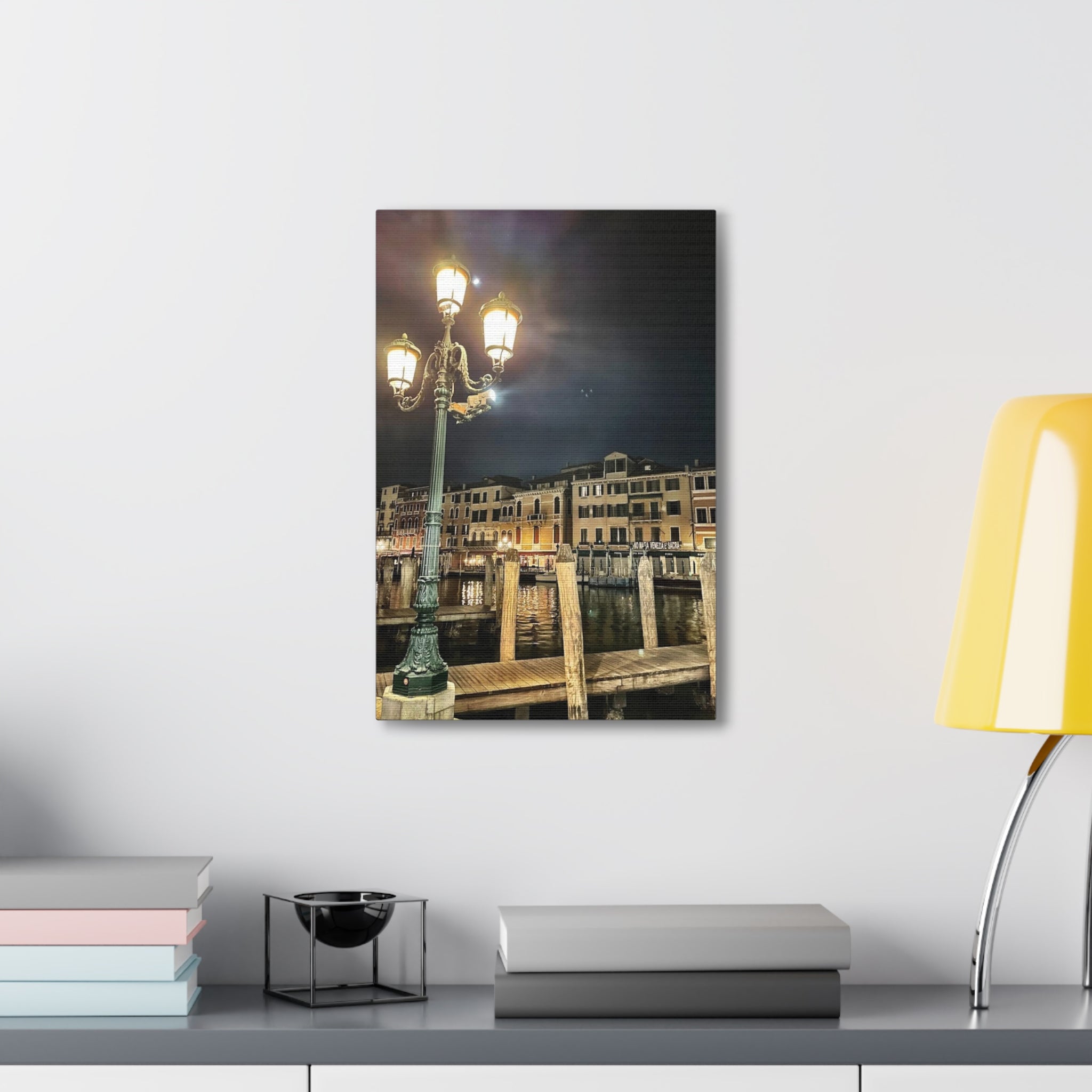 Venice Italy at Night Canvas Wrap