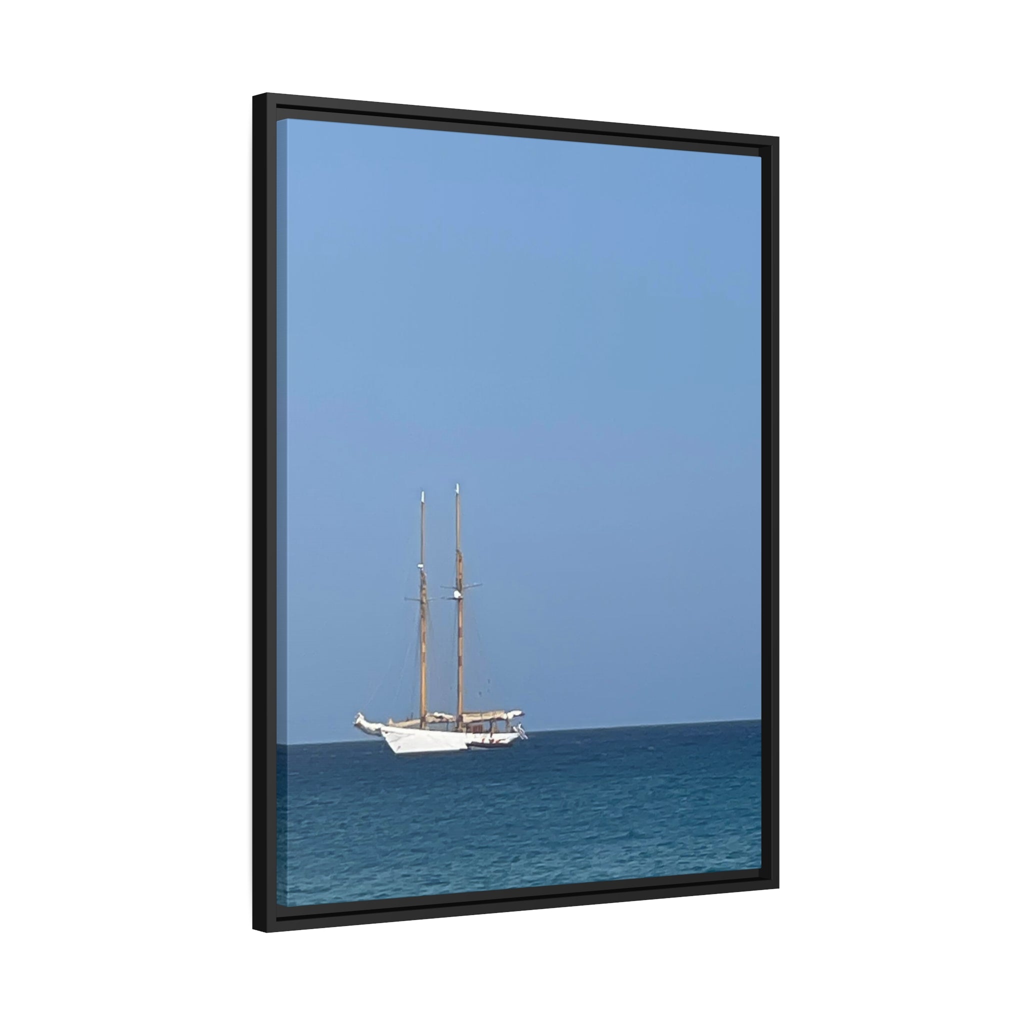 Sailing the Mediterranean Matte Canvas, Black Frame