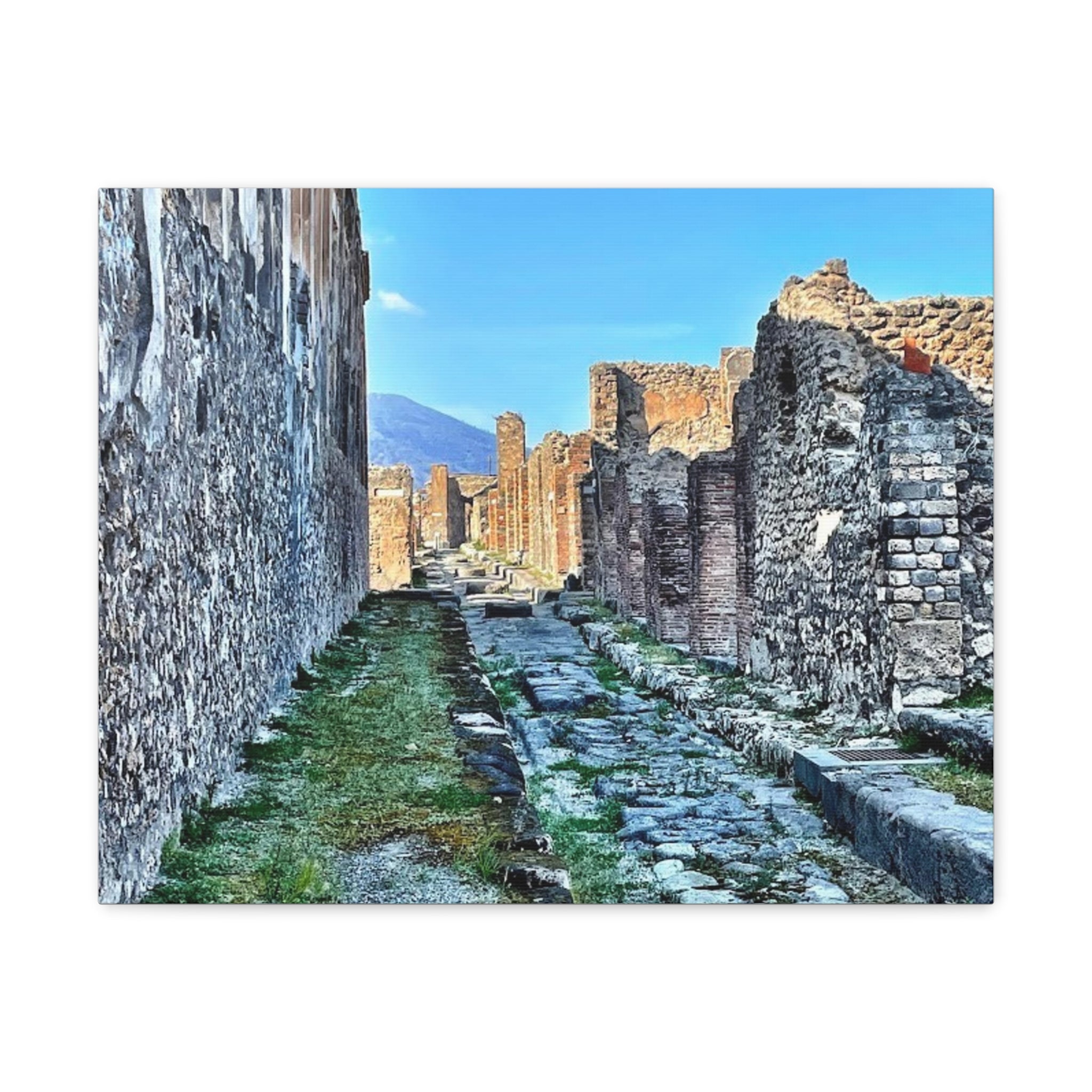 Streets of Pompeii Italy Canvas Wrap