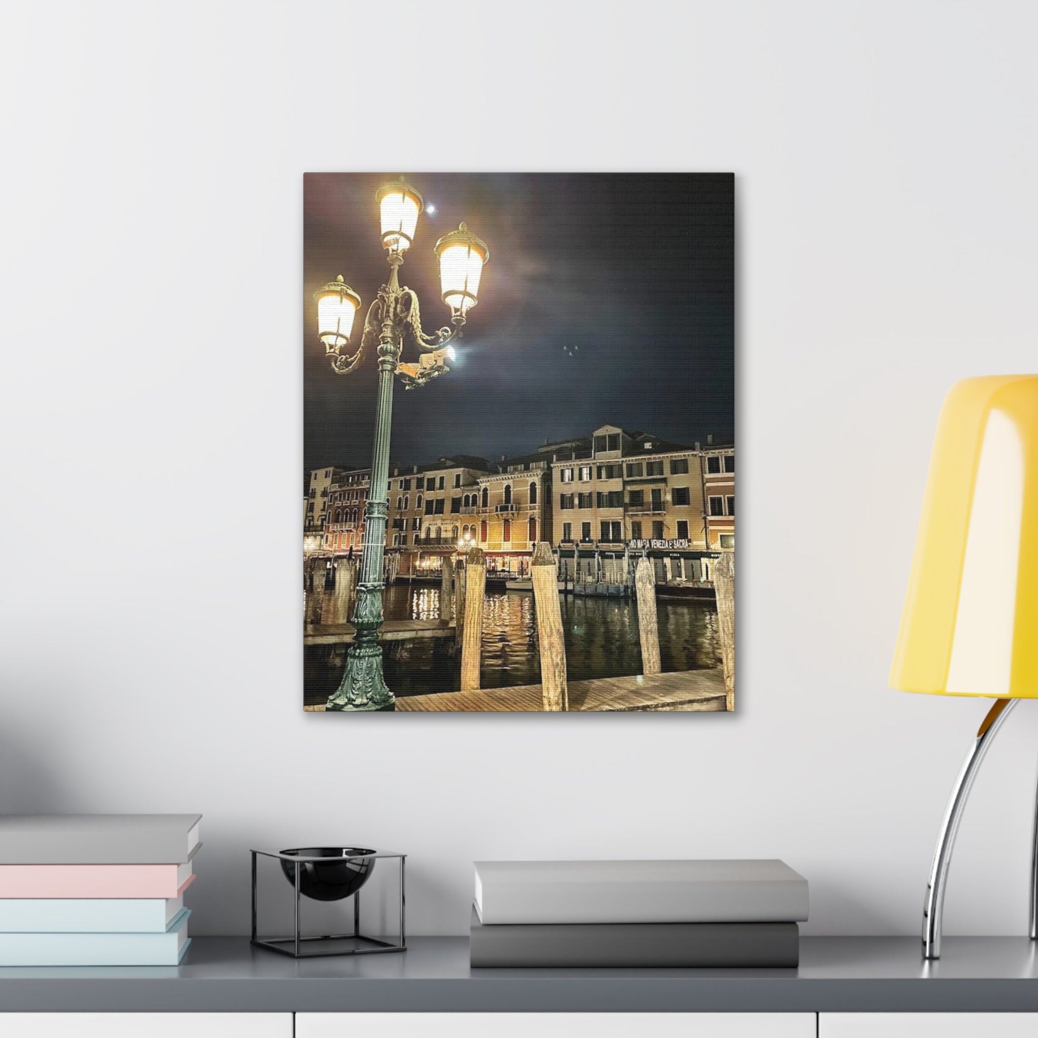 Venice Italy at Night Canvas Wrap