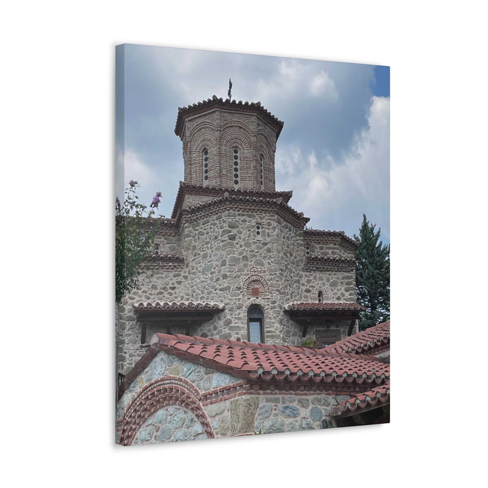 Greek Monastery Canvas Wrap