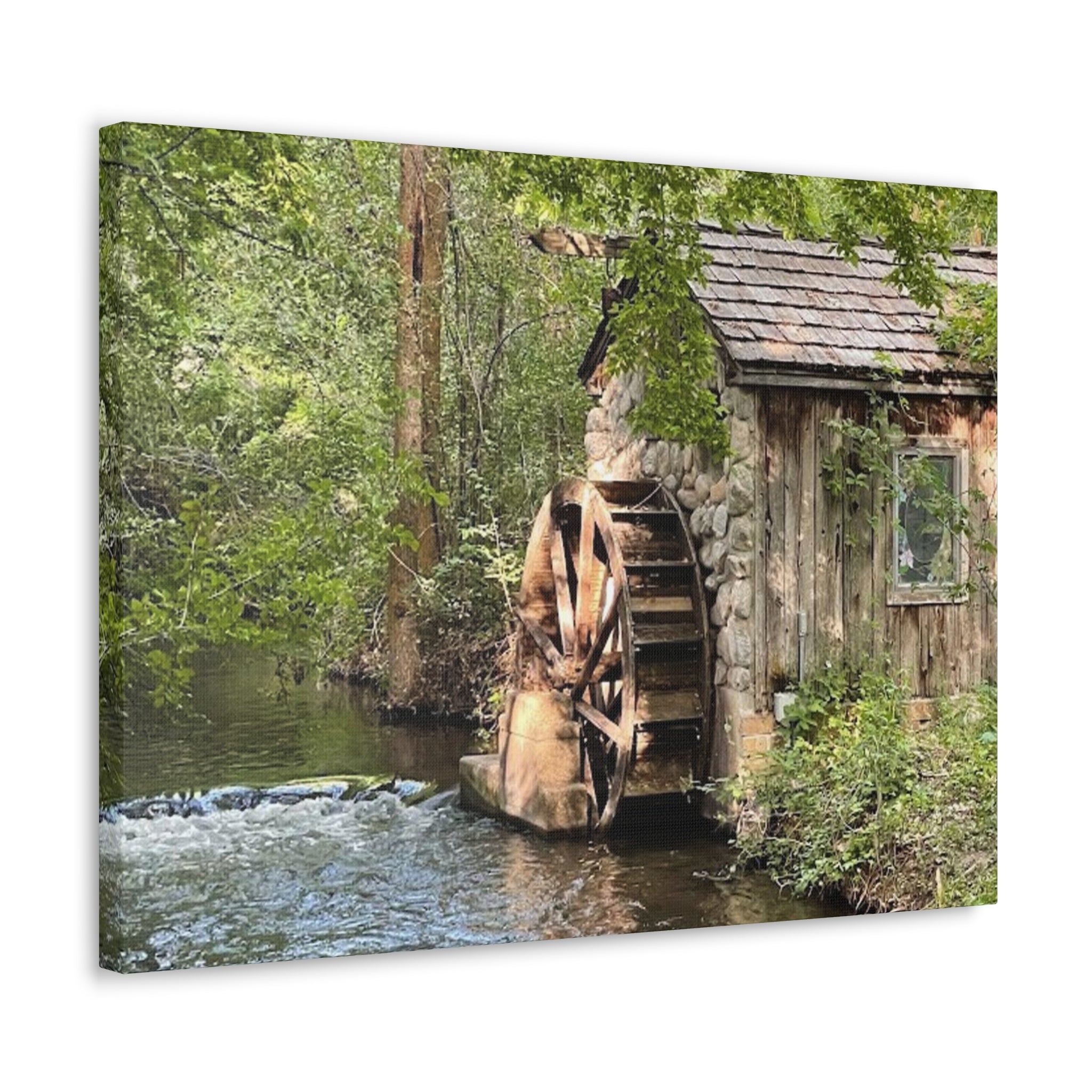 Old Wooden Mill Canvas Wrap