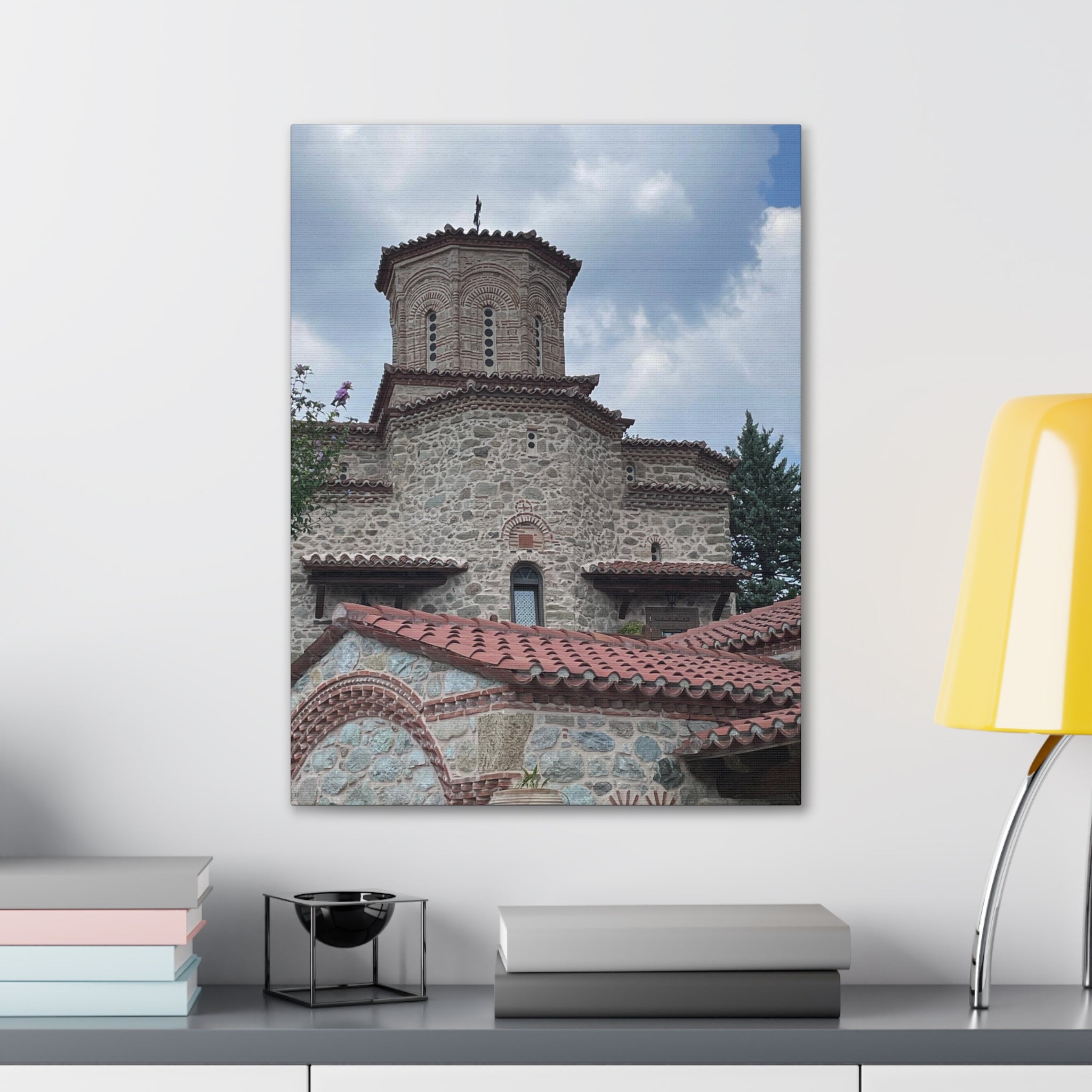 Greek Monastery Canvas Wrap