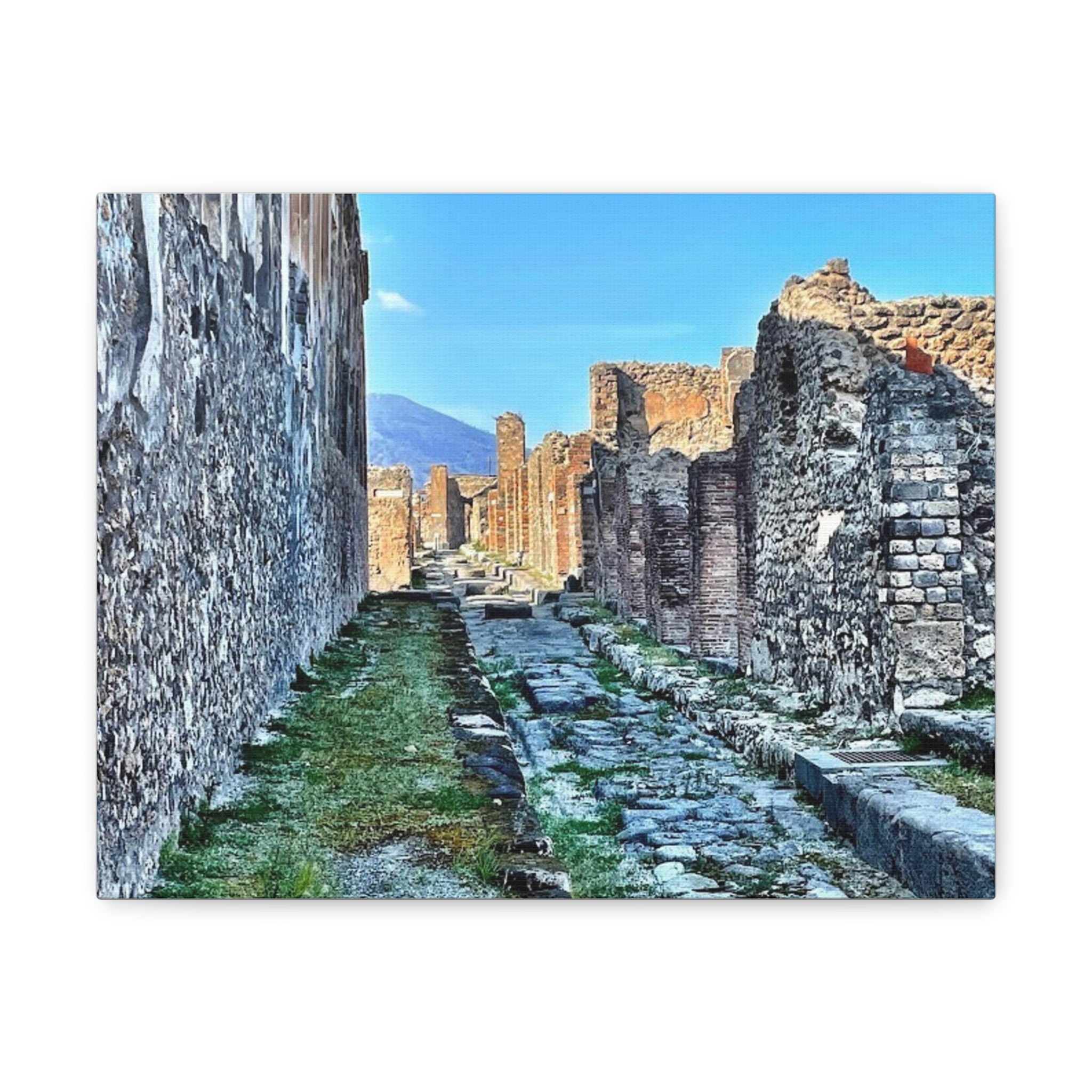 Streets of Pompeii Italy Canvas Wrap